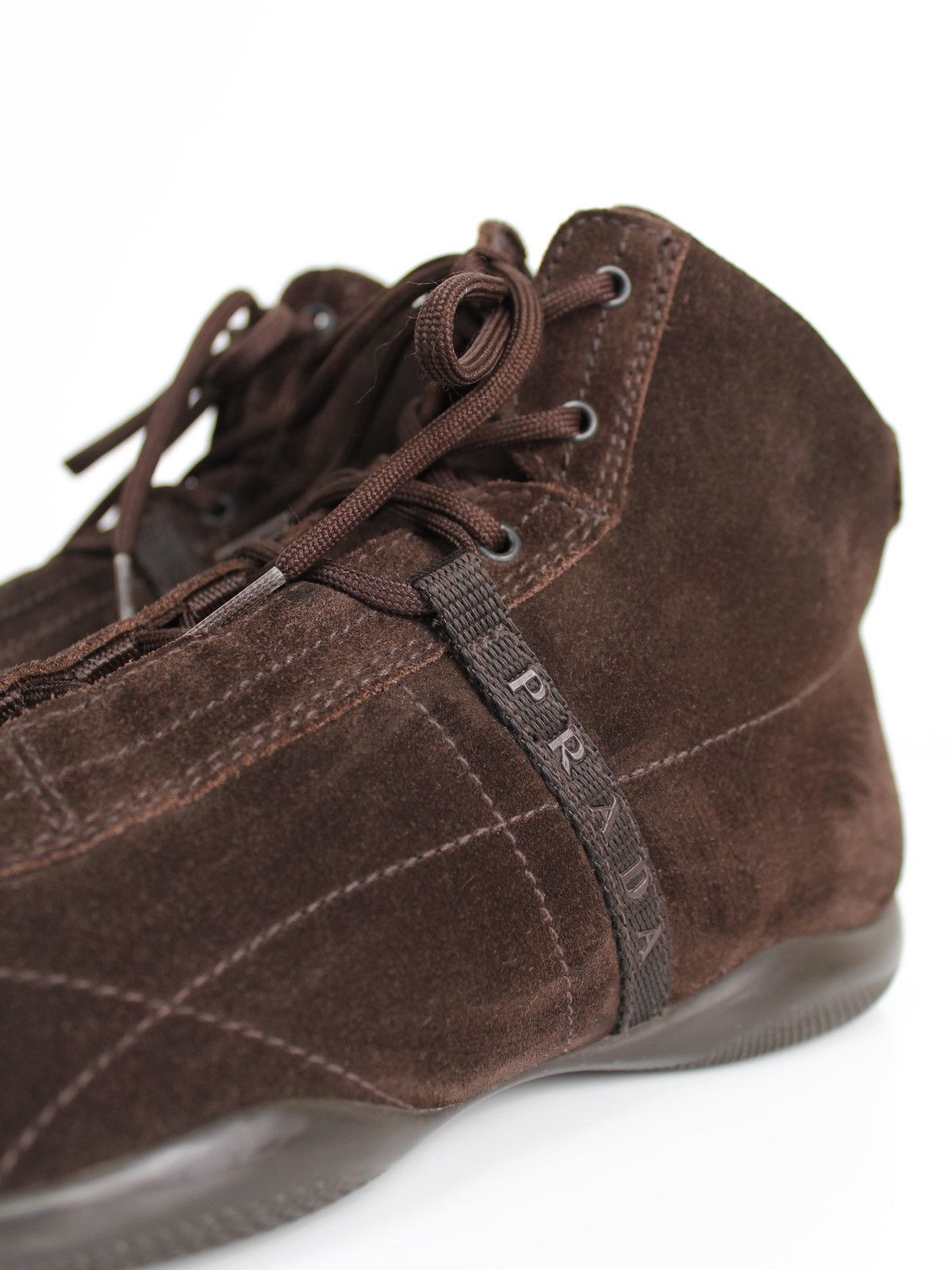 Prada Prada Sport Linea Rossa 00s Brown Suede Sneakers Size US 8 / IT 38 - 7 Thumbnail