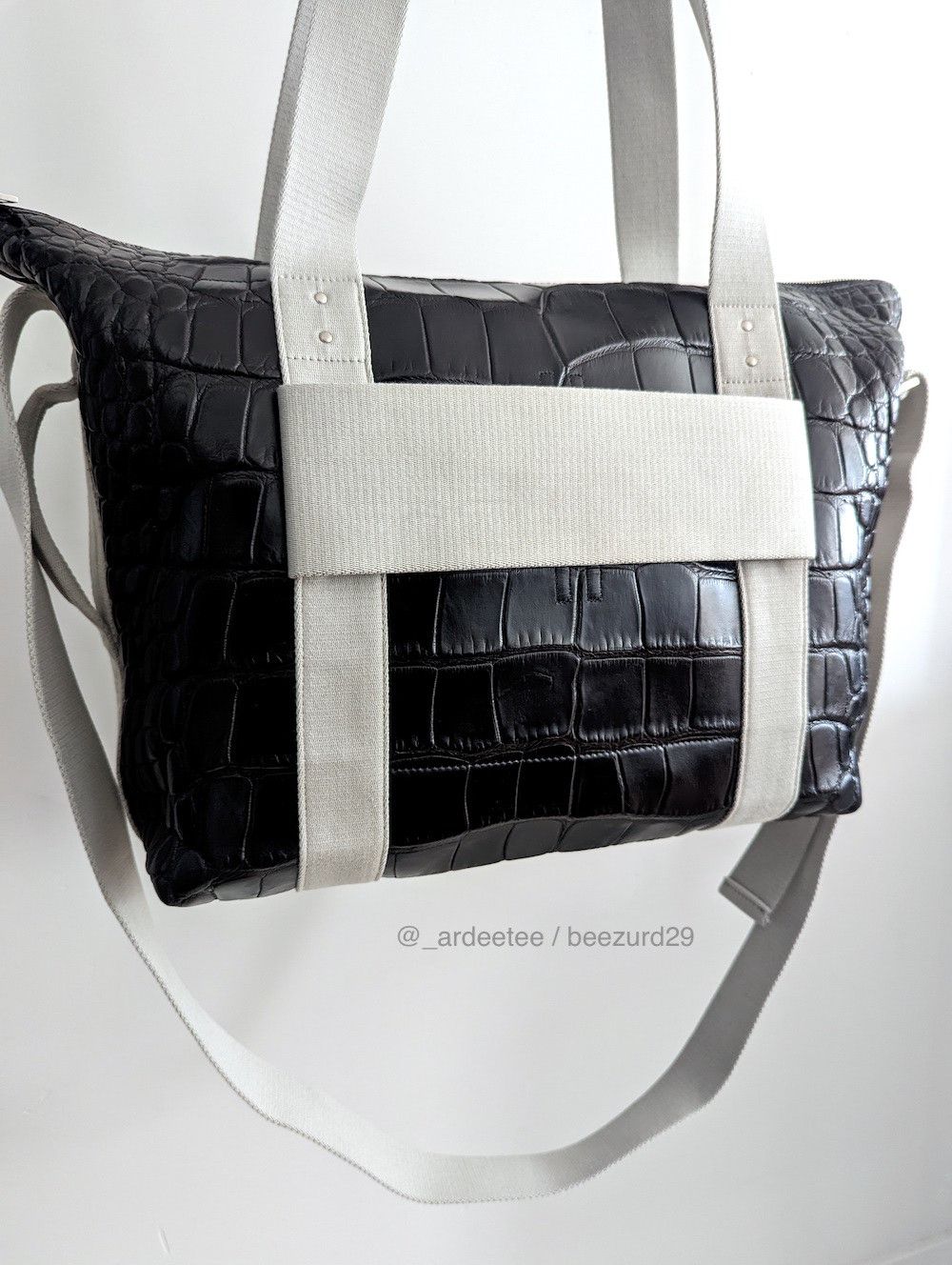 Rick Owens 💥$50K CROCODILE JUMBO SCALE TROLLEY TOTE BAG Size ONE SIZE - 3 Thumbnail
