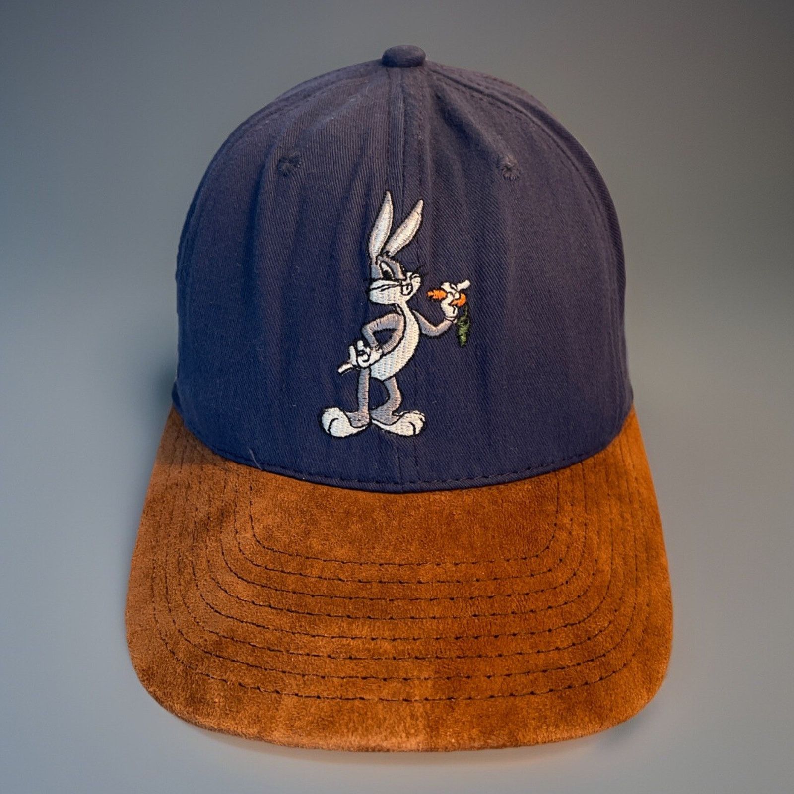 Warner Bros Vintage Bugs Bunny Made USA Snapback Hat Cap 1991. Rare Size ONE SIZE - 1 Thumbnail
