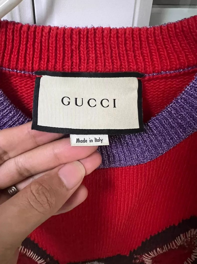 Gucci Gucci Heavy industry embroidered sweater 2501-Nextarrow Size US S / EU 44-46 / 1 - 3 Thumbnail