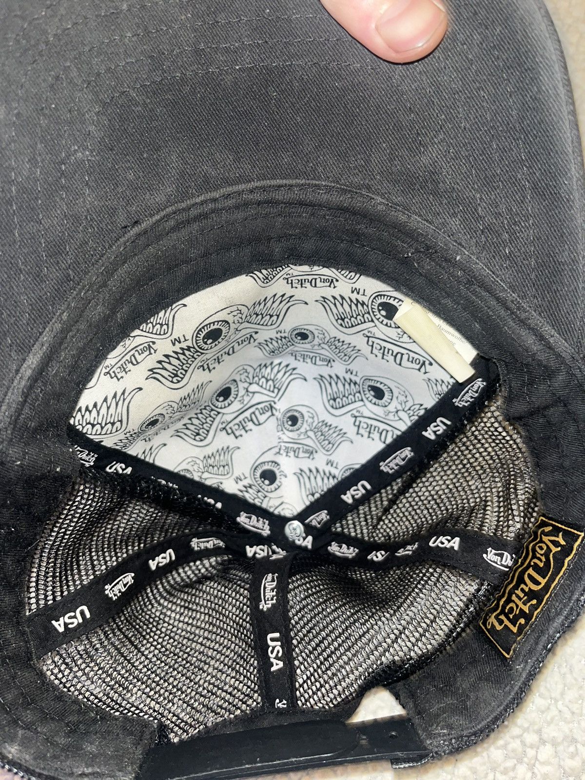 Von Dutch Von Dutch Classic Trucker Hat (Black) Size ONE SIZE - 3 Thumbnail