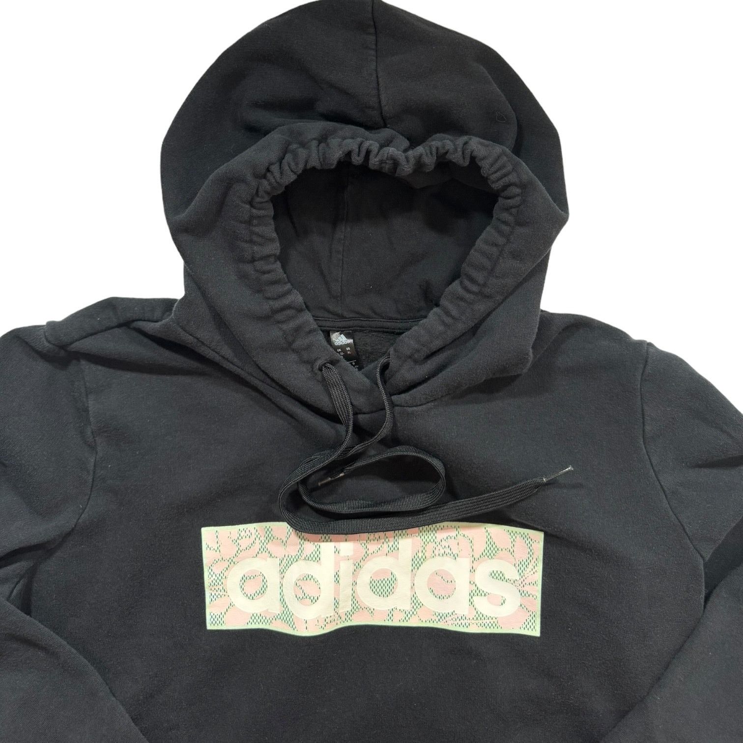 Adidas Adidas Pullover Hoodie Black with Pastel Floral Print XL Size XL / US 12-14 / IT 48-50 - 1 Thumbnail