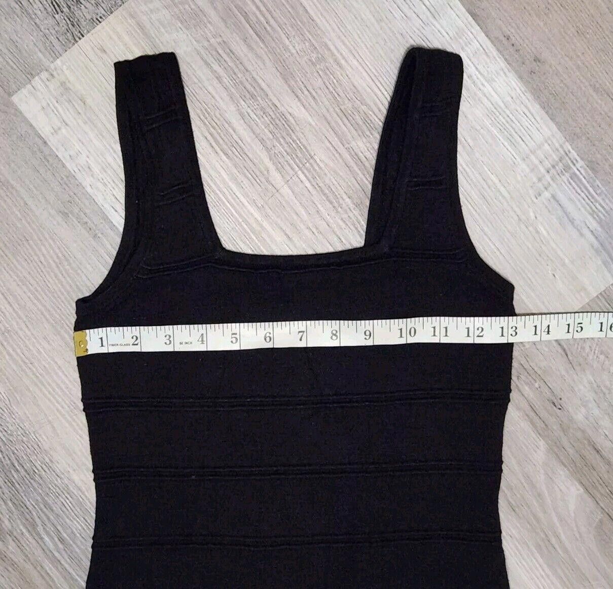 Designer Vintage Y2k 90s Dress Bodycon Cut Out Sweater Black Medium Size M / US 6-8 / IT 42-44 - 4 Thumbnail