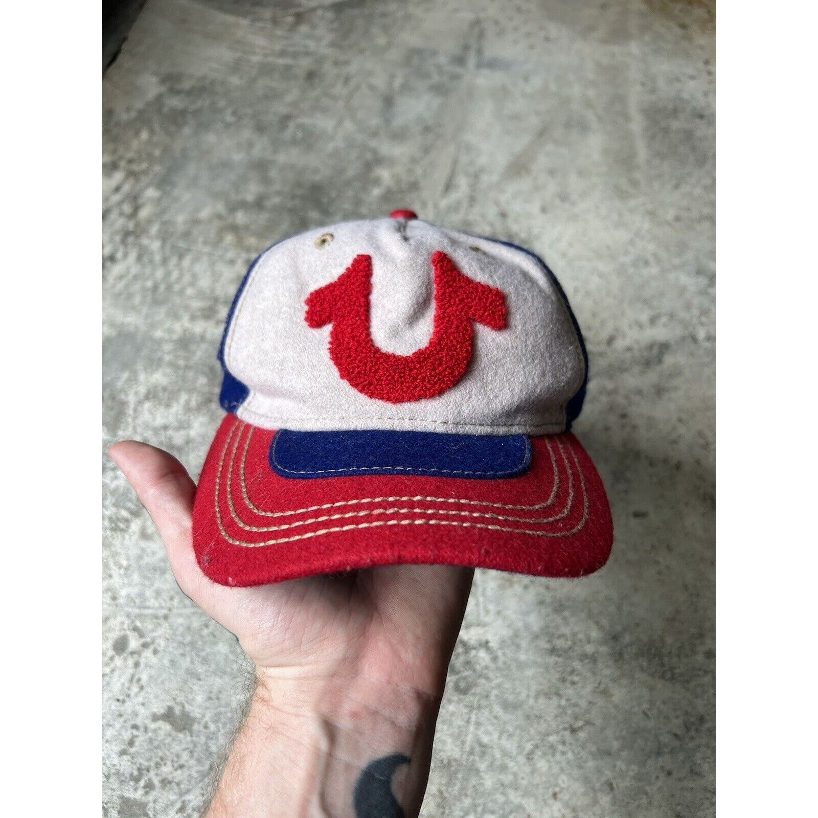 True Religion NWT True Religion Hat Rare Y2K Distressed Vintage Wool Size ONE SIZE - 1 Thumbnail