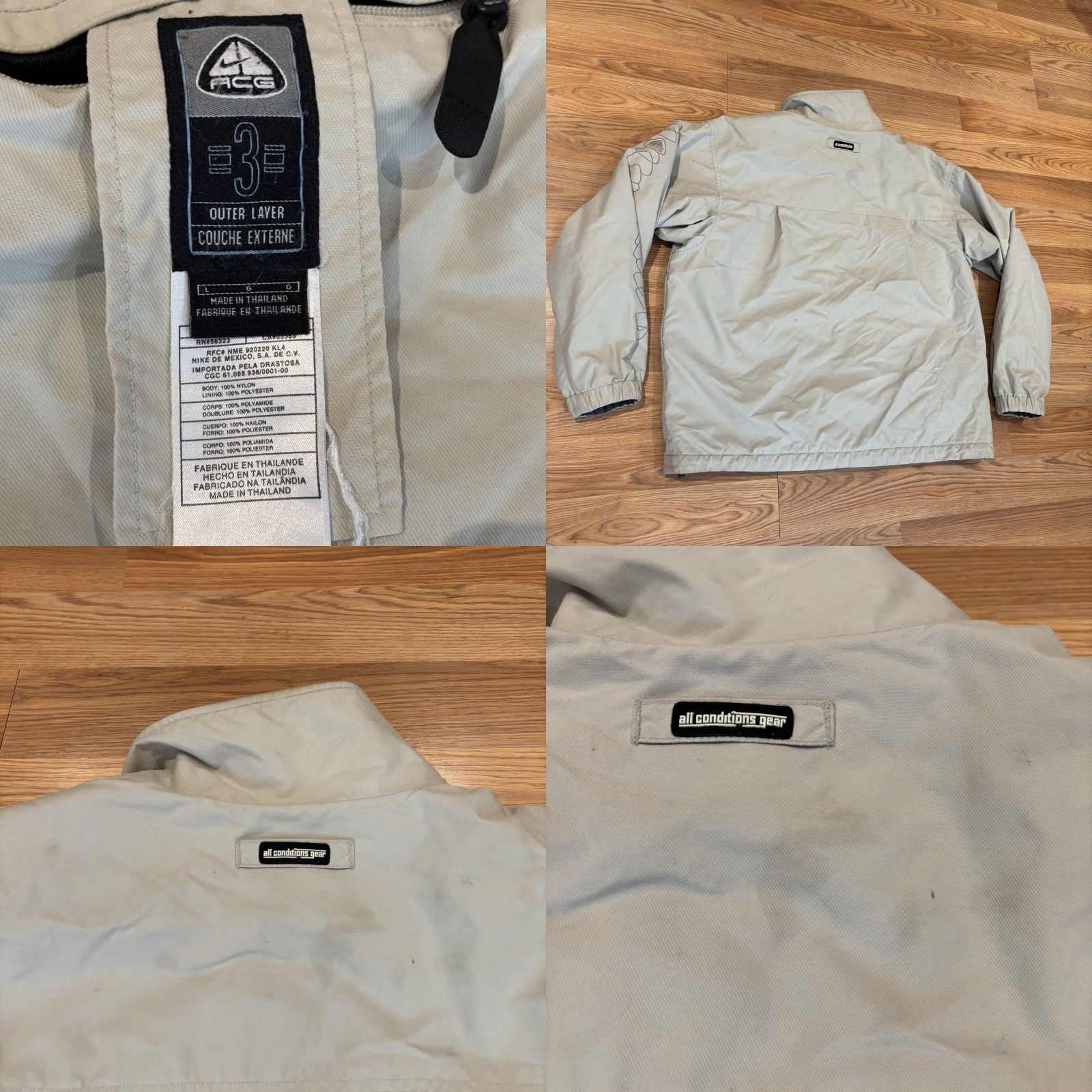 Nike ACG VINTAGE Nike ACG 3 Outer Layer Ski Jacket Reversible Beige Mens Size Large Size US L / EU 52-54 / 3 - 8 Thumbnail