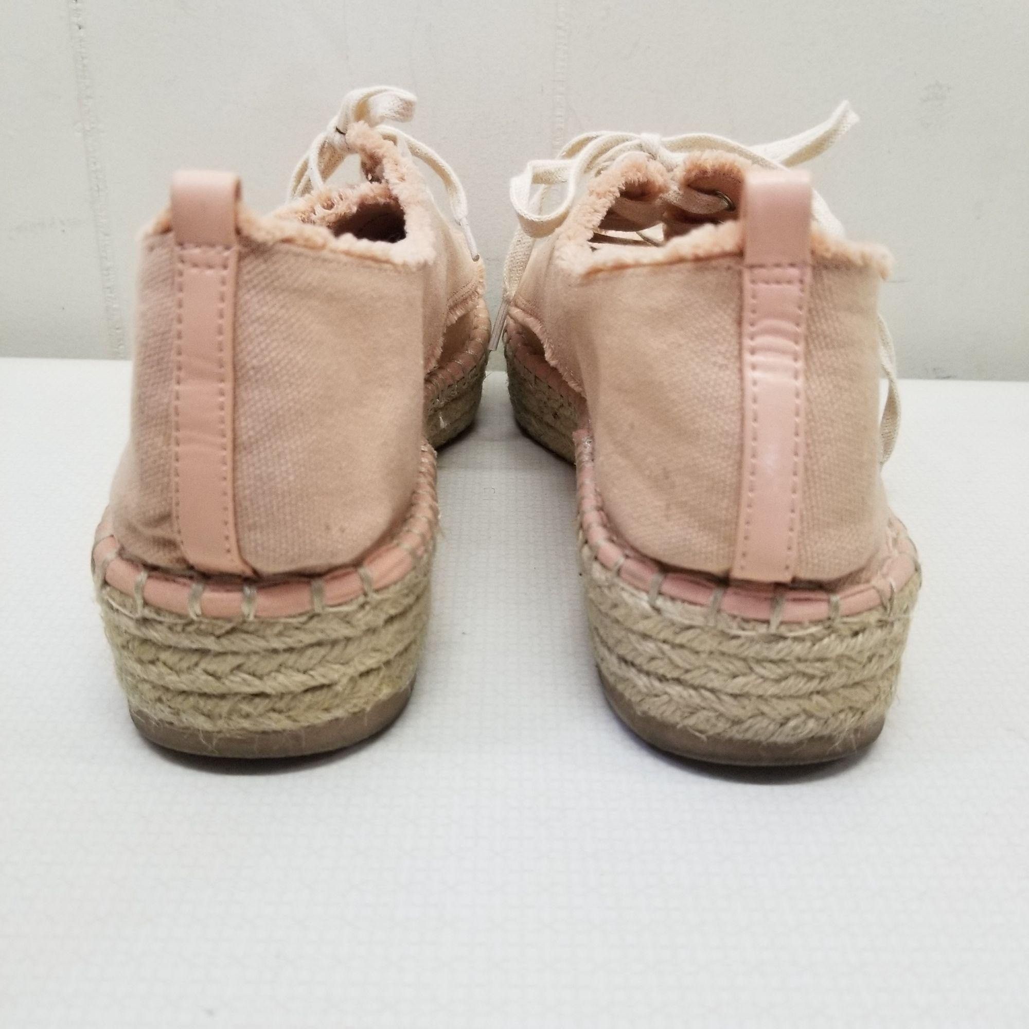 Dolce Vita Dolce Vita 9.5 Peach Canvas Espadrille Sneakers Shoes Lace U Size US 9.5 / IT 39.5 - 7 Thumbnail