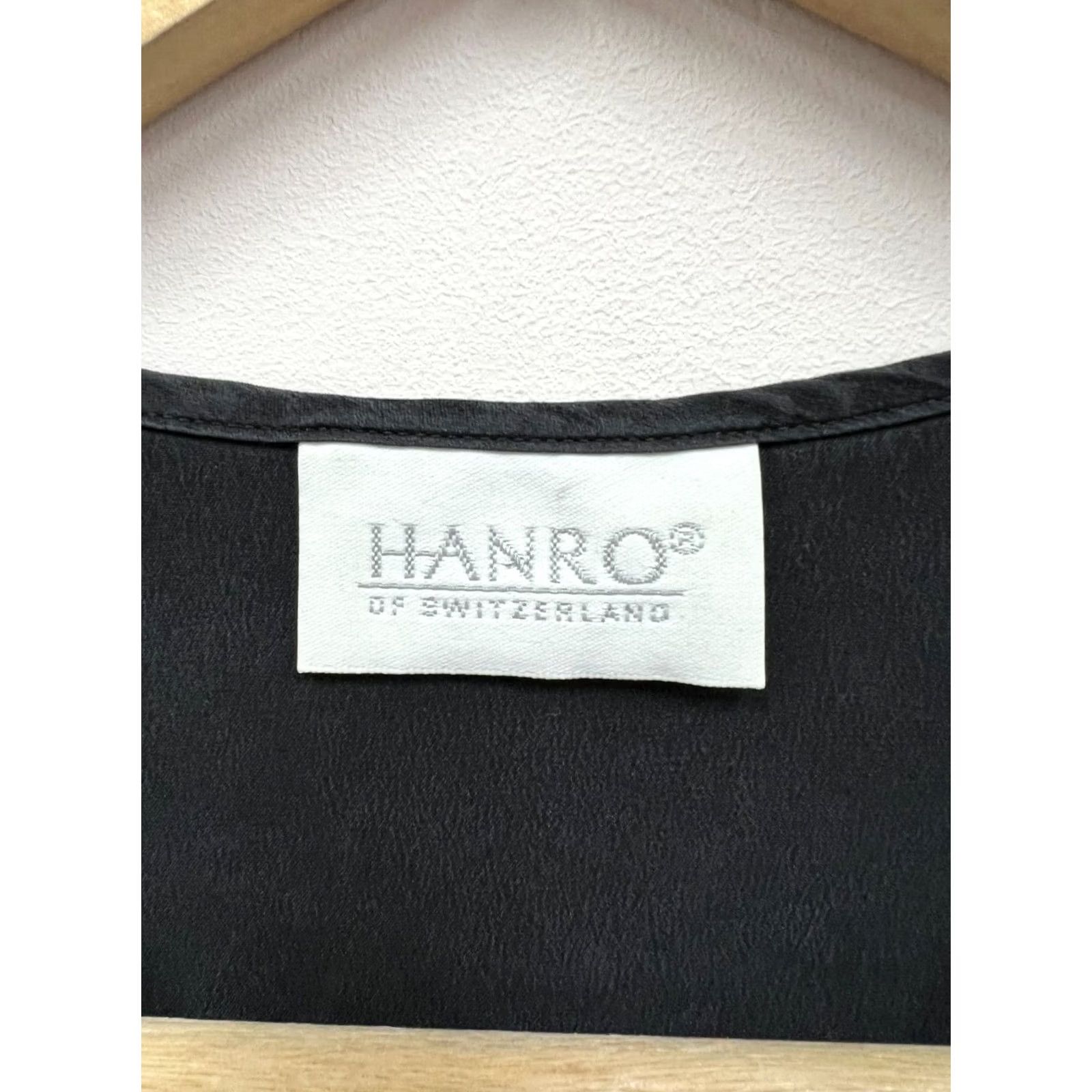 Hanro Hanro of Switzerland Blouse Silk Tunic M/L Women's Gray 100% Silk Shirt Vintage: No? Size M / US 6-8 / IT 42-44 - 3 Thumbnail