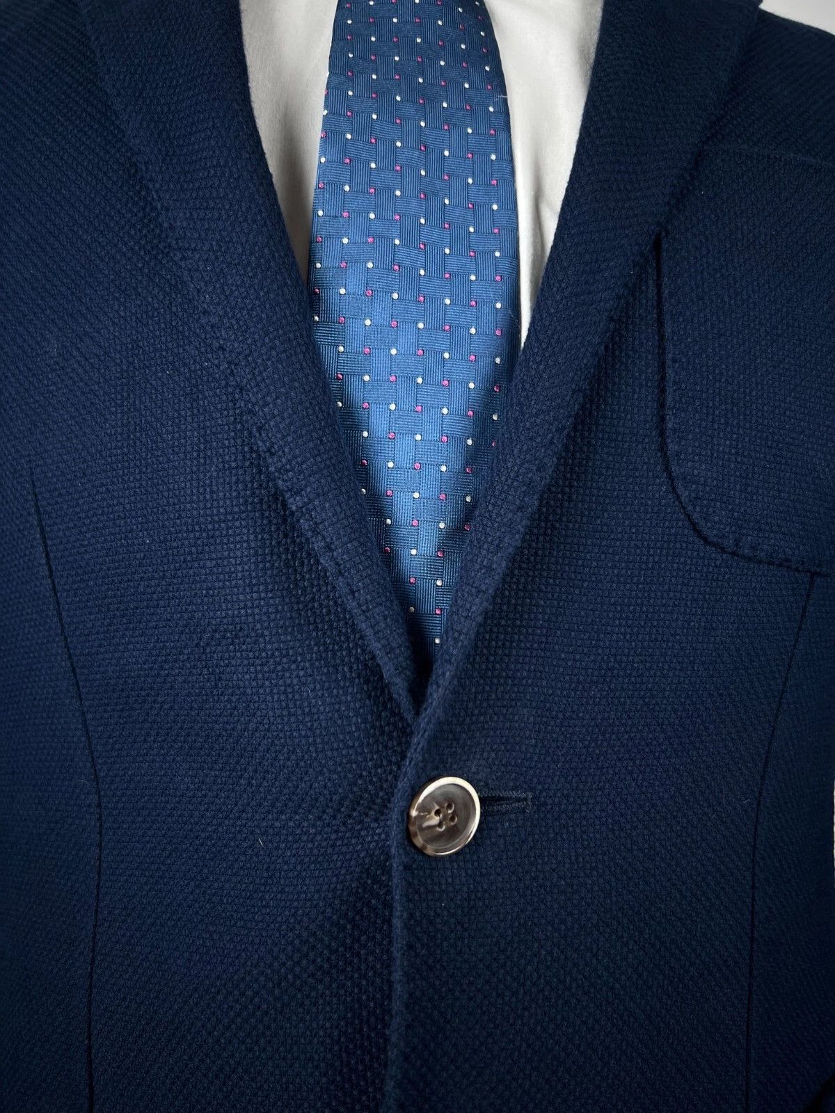 Suitsupply Suitsupply Unlined Navy Blue Patch Pocket Blazer Jacket Size 36R - 3 Thumbnail