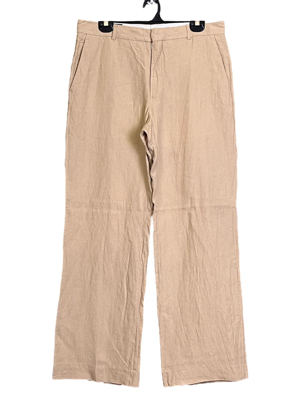 Michael Kors CASUAL🔥MICHAEL KORS BAGGY LINEN CASUAL PANTS Size US 33 - 1 Thumbnail