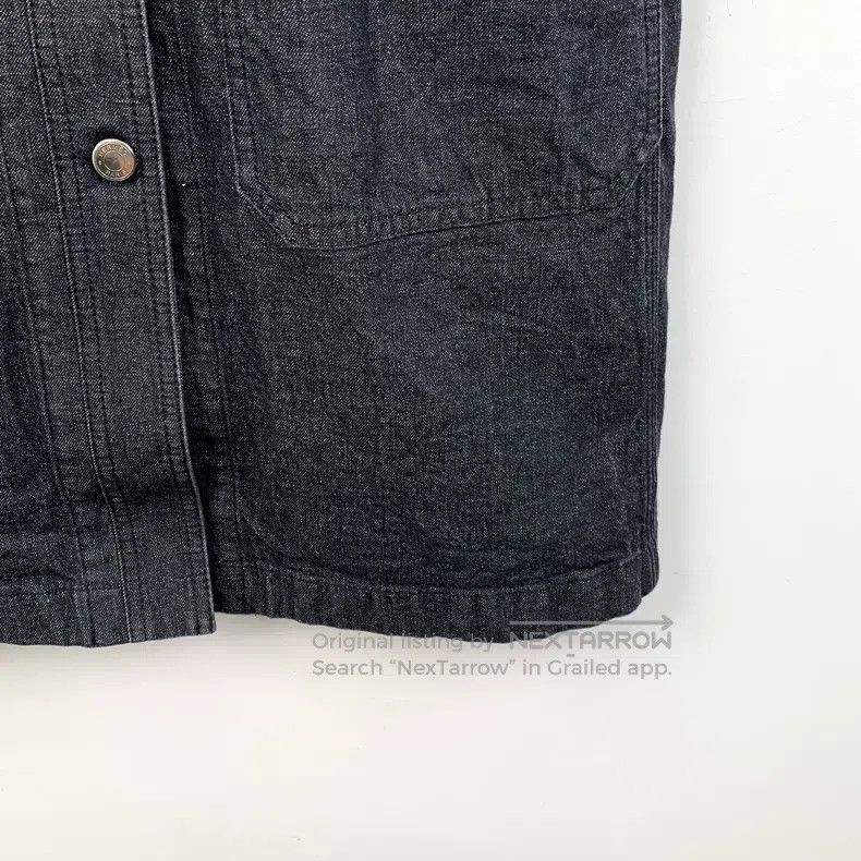 Hermes Hermes Black Denim Round Collar Sleeveless Single Button D Size XXS / US 00 / IT 34 - 4 Thumbnail