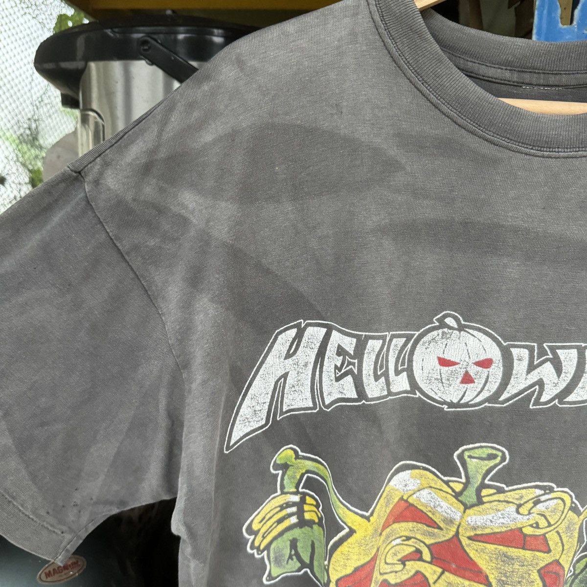 Band Tees Vintage Helloween Metal Band Nice Faded Tees Size US L / EU 52-54 / 3 - 3 Thumbnail