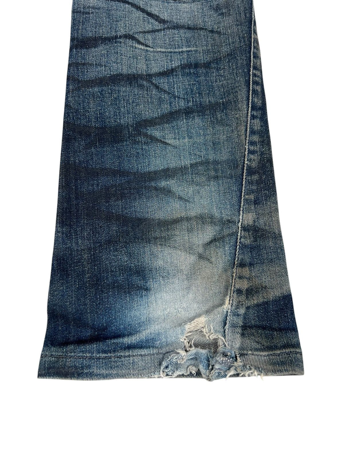 Tornado Mart Trashed Tornado Mart Japan Dirty Muddy Denim Jeans Distress Size US 33 - 16 Thumbnail