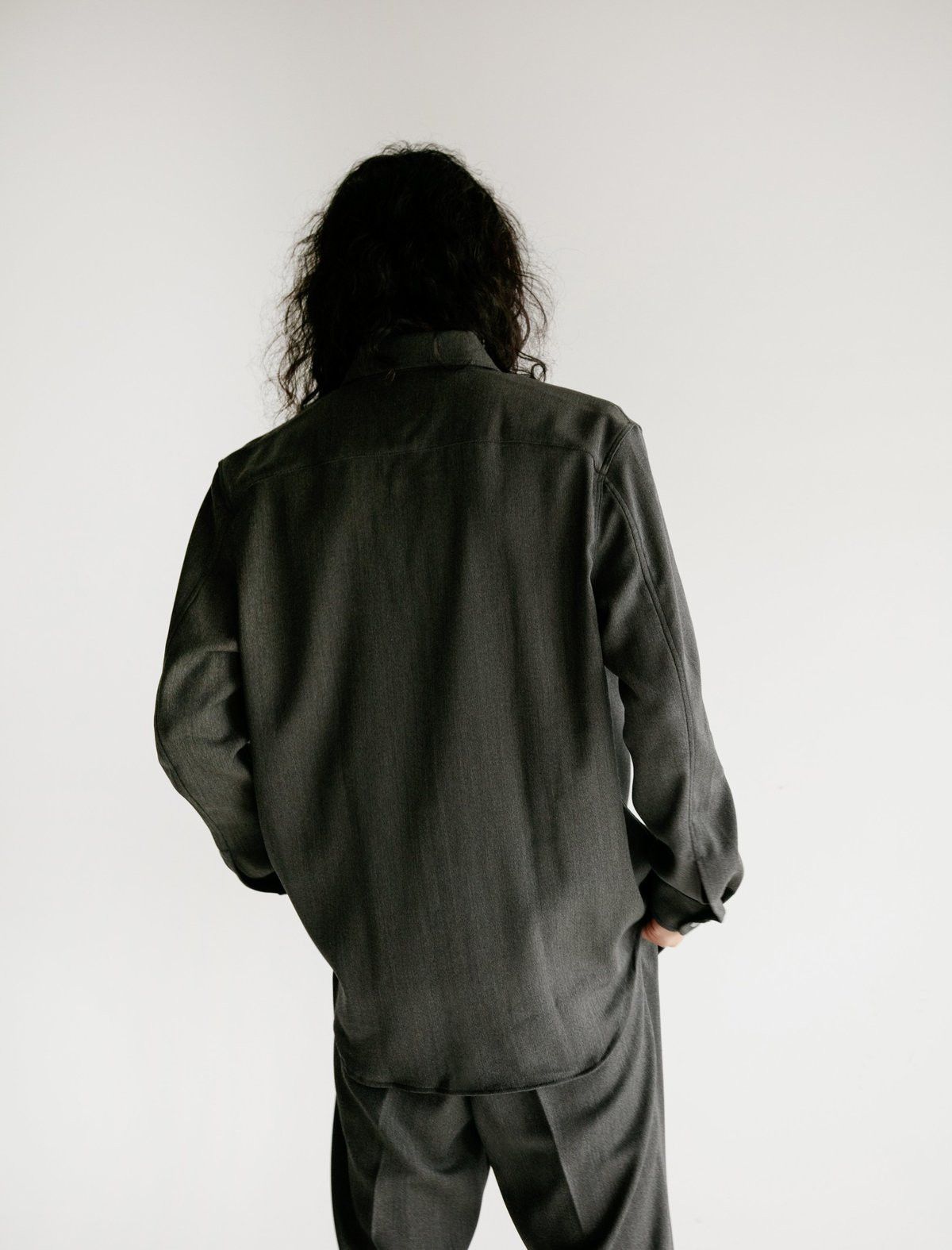 Our Legacy 50/L - Hunting Wool Grey - CPO Shirt Size US L / EU 52-54 / 3 - 3 Thumbnail