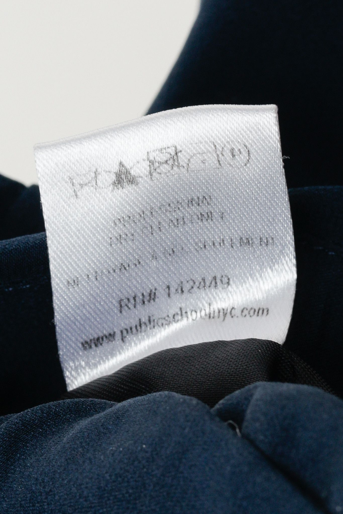 Public School Public School SS/15 Runway Navy Silk Charmeuse Boxer Shorts Size 32" / US 10 / IT 46 - 9 Thumbnail
