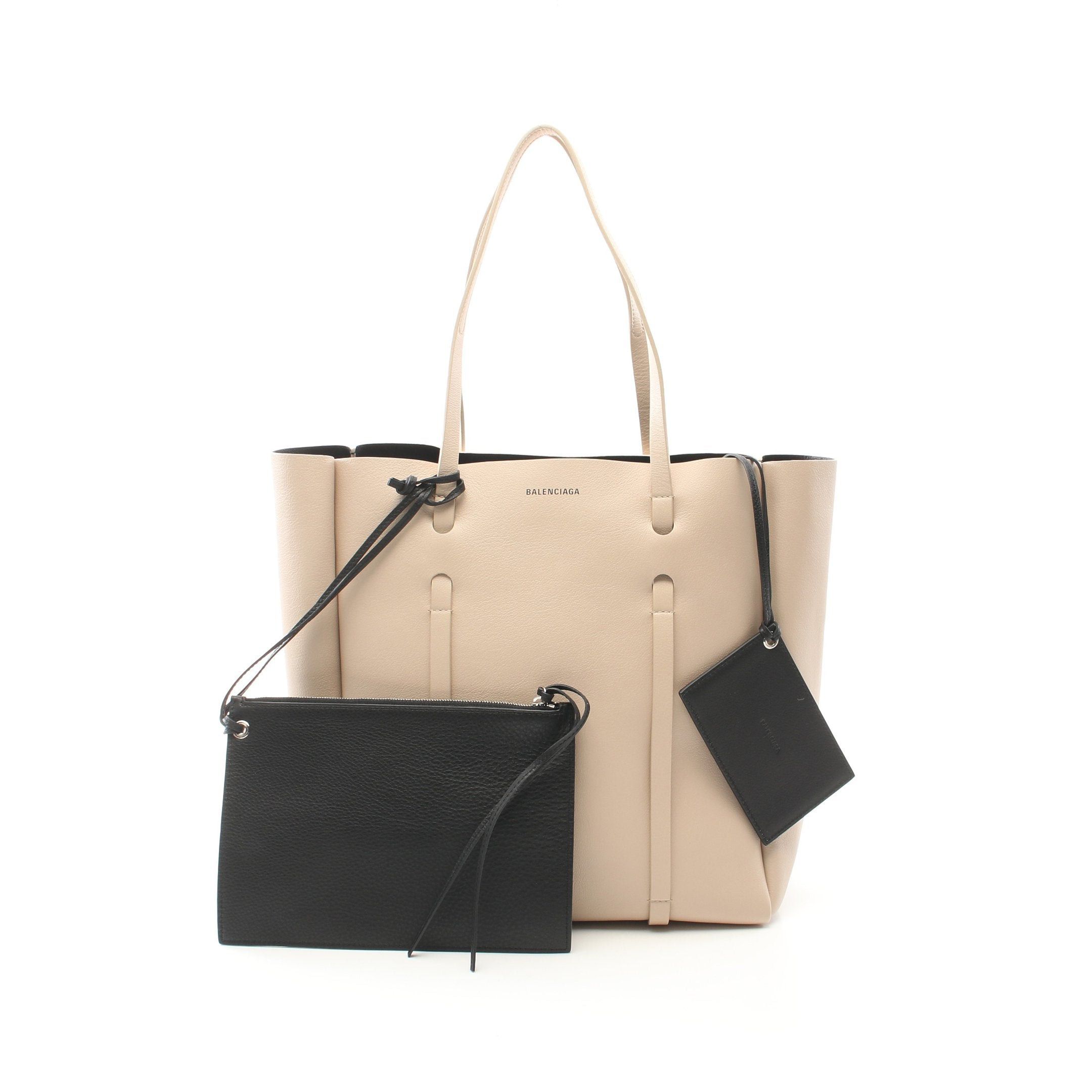 Balenciaga Balenciaga Everyday Tote S Handbag Bag Leather Off White Size ONE SIZE - 1 Thumbnail