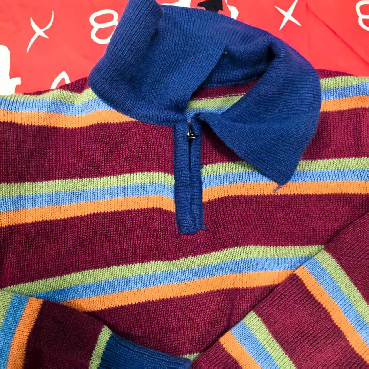 Vintage Streetwear loose-fitting casual colour-blocked sweatshirt Size S / US 4 / IT 40 - 3 Thumbnail