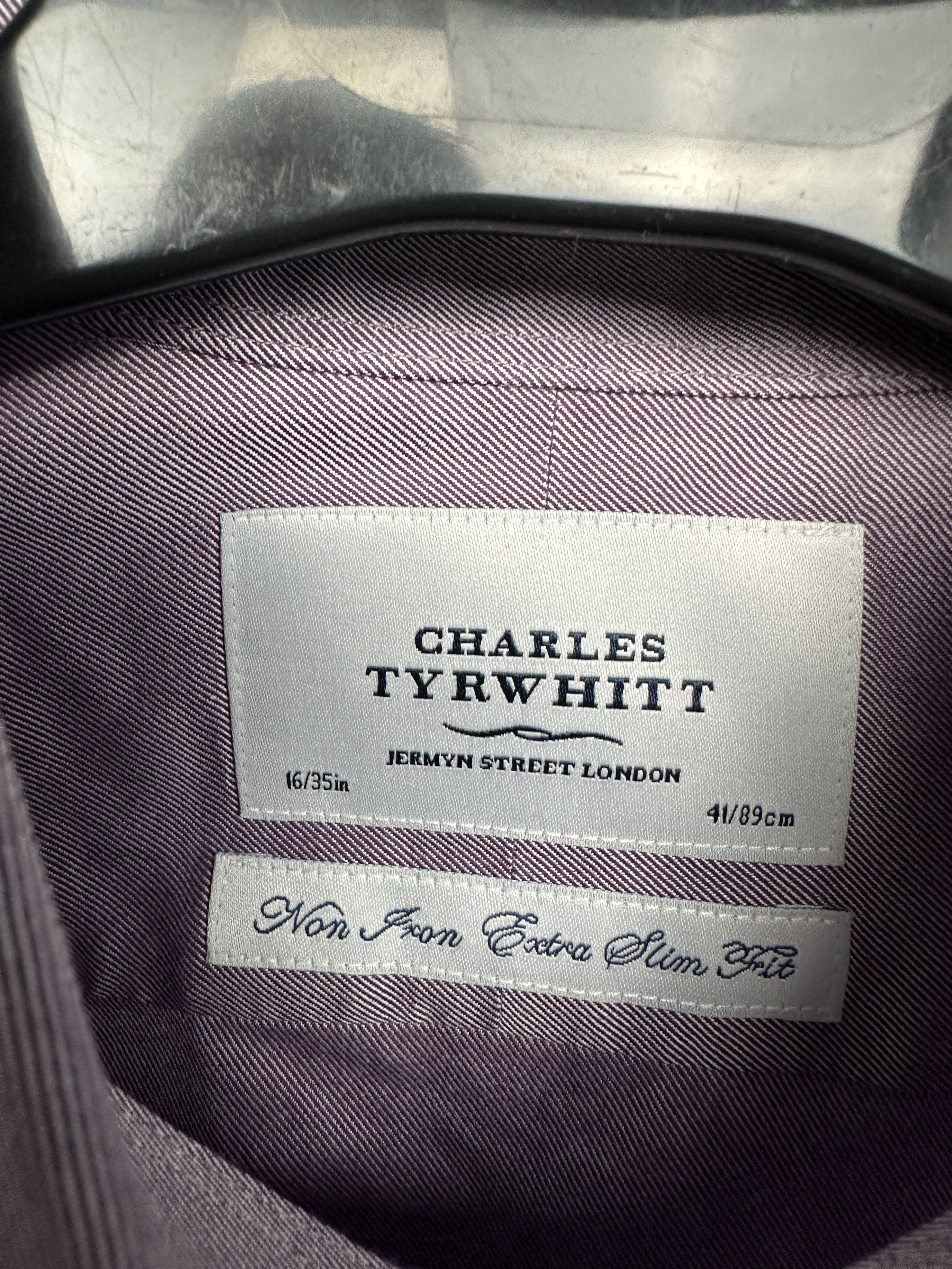 Charles Tyrwhitt Charles Tyrwhitt Mens Long Sleeve Shirt Size US L / EU 52-54 / 3 - 3 Thumbnail