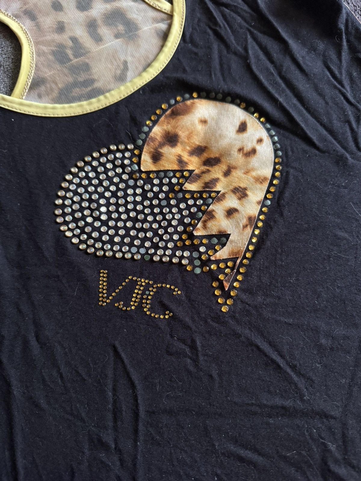Versace Vintage Versace Tank Top mesh back tiger print Size L / US 10 / IT 46 - 3 Thumbnail