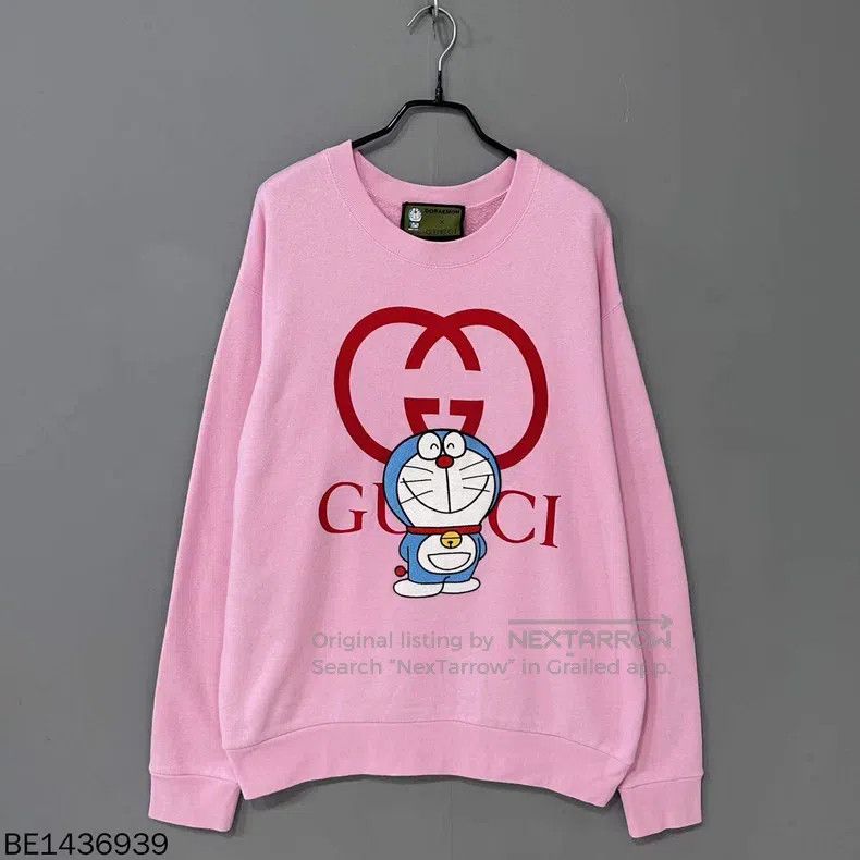 Gucci Gucci Co-branded logo pink sweatshirt Size S / US 4 / IT 40 - 1 Thumbnail