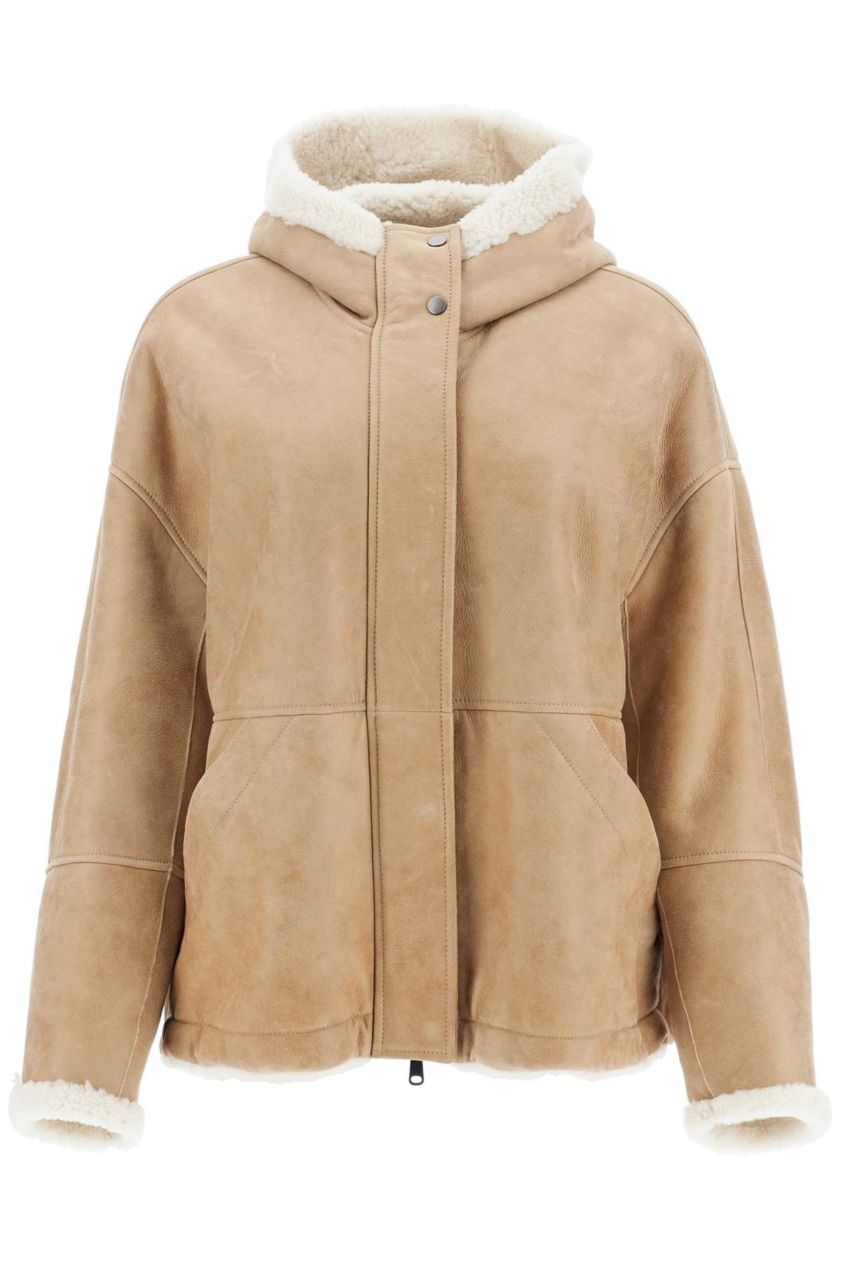 Brunello Cucinelli BRUNELLO CUCINELLI Reversible Shearling Jacket Size XS / US 0-2 / IT 36-38 - 1 Thumbnail