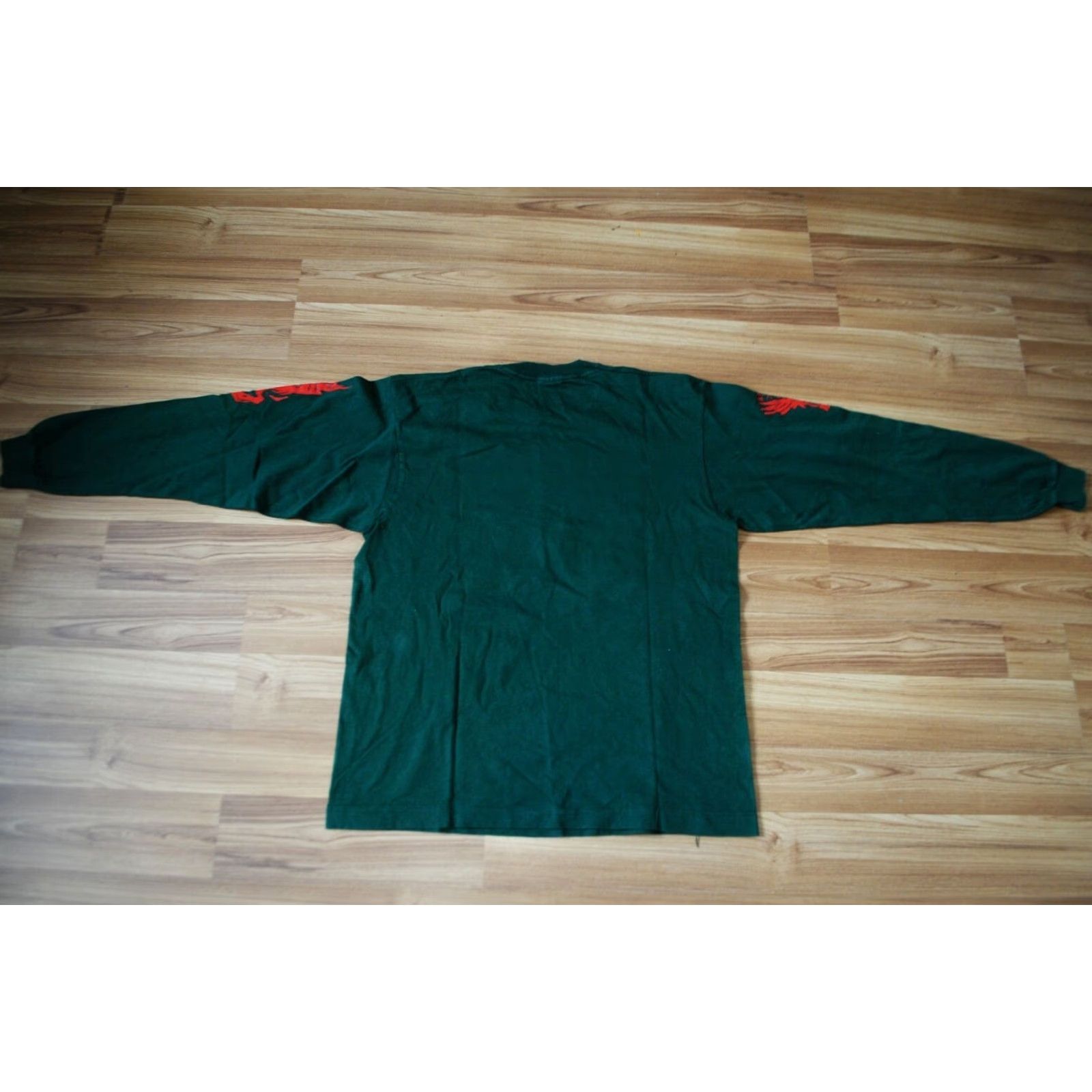 Vintage VINTAGE The Levellers 1990s Single Stitch Long Sleeve T-Shirt Screen Stars Best Shirt Men XL Green Size US XL / EU 56 / 4 - 7 Thumbnail