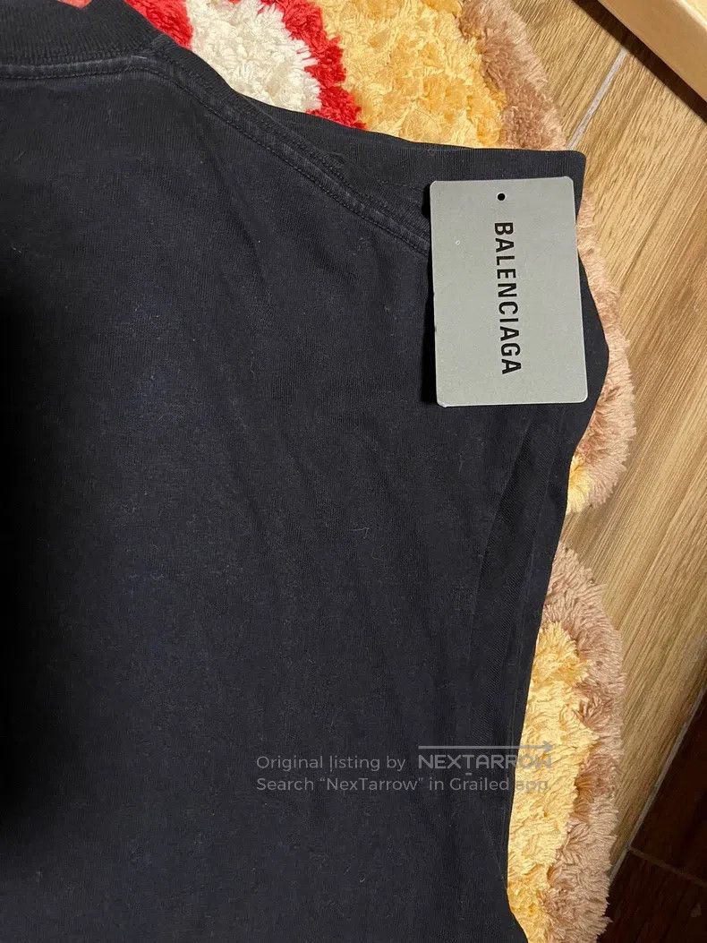 Balenciaga Balenciaga Logo Printed Retro Raglan Short Sleeve T-shirt Size US XS / EU 42 / 0 - 7 Thumbnail