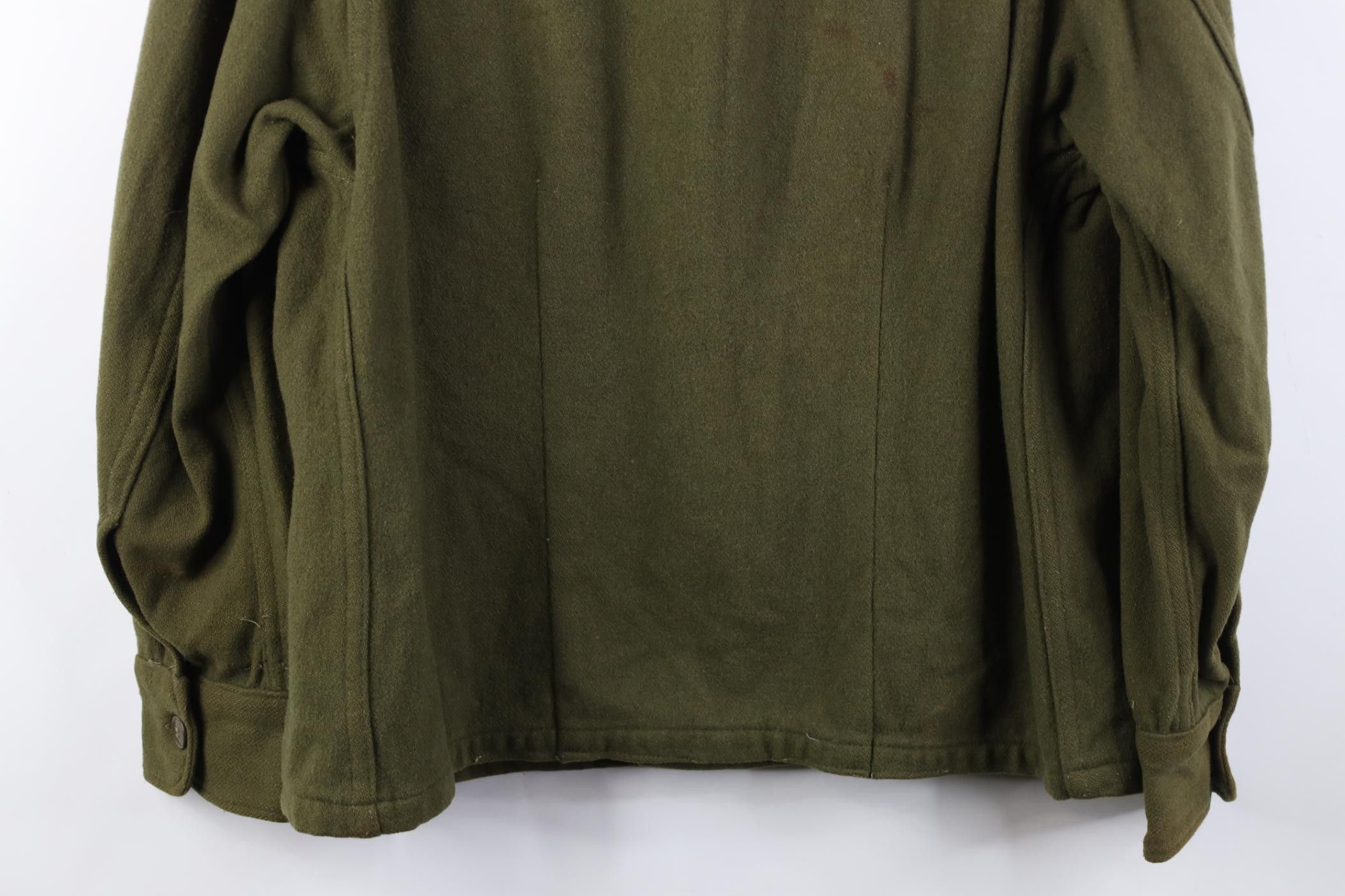 Vintage Vintage 50s Korean War US Army OG 108 Wool Shirt Jacket Size US M / EU 48-50 / 2 - 16 Thumbnail
