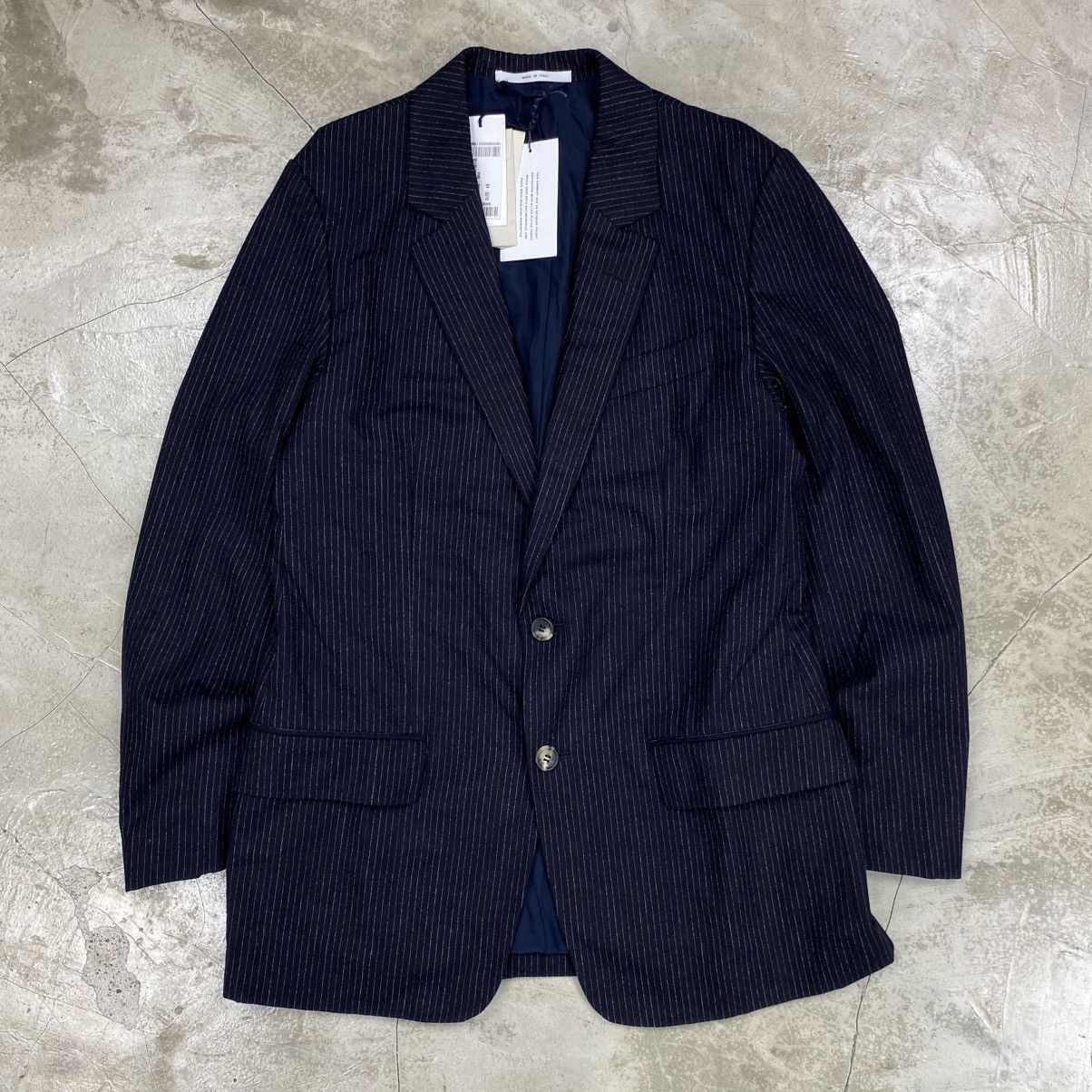 Gabriela Hearst Irving Pinstriped Wool Blazer Size 48R - 1 Thumbnail