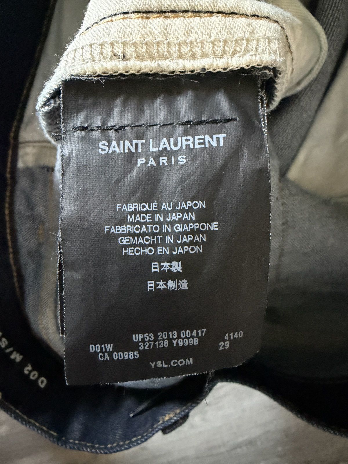 Saint Laurent Paris (LOST) $$ *desc* Saint Laurent Hedi Slimane D02 Skinny Jeans Size US 29 - 4 Thumbnail