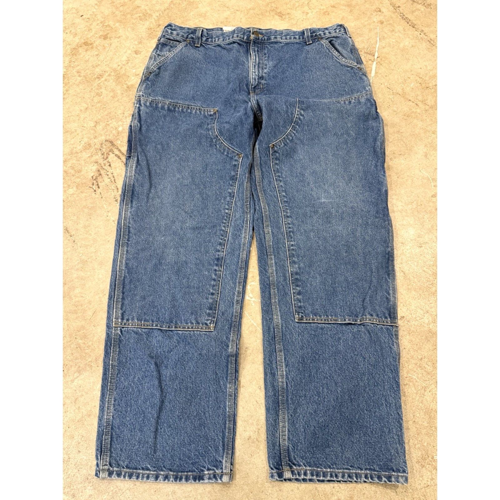 Carhartt Carhartt Jeans Men’s 42 42x32 Loose Original Fit Blue Wide-Leg B73-DST Size US 42 / EU 58 - 2 Thumbnail