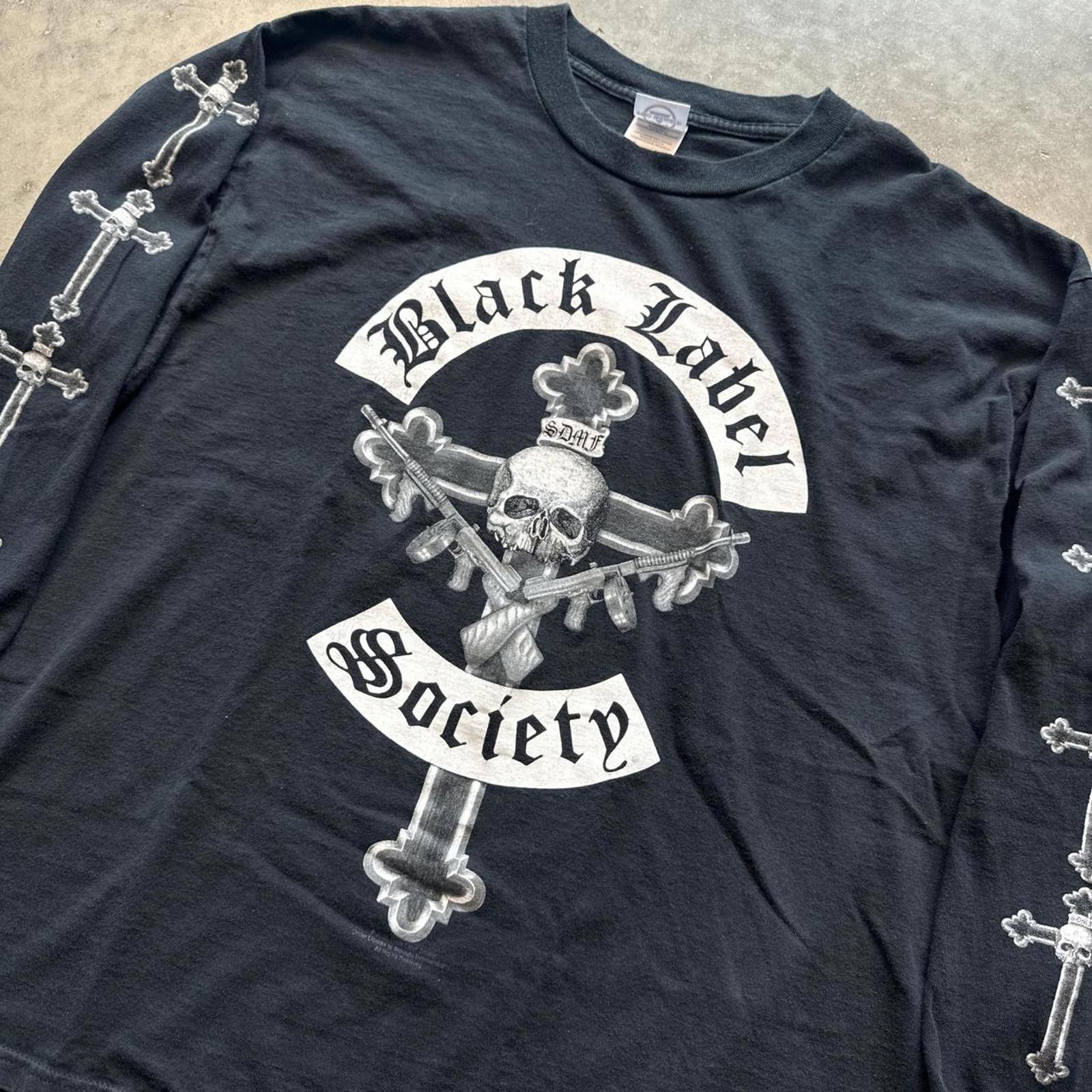 Other Black Label Society Faded Long Sleeve Skull Crosses T-Shirt Size US XL / EU 56 / 4 - 3 Thumbnail