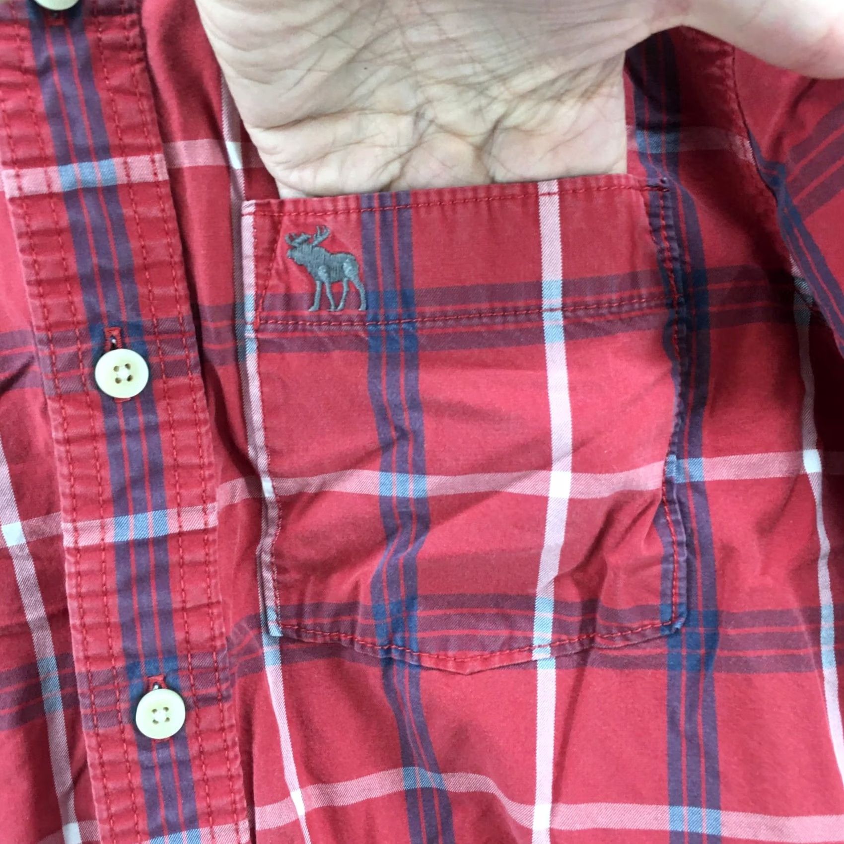 Abercrombie & Fitch Abercrombie & Fitch Button Down Shirt Mens L Multicolor Cotton Plaid Long Sleeve Size US L / EU 52-54 / 3 - 4 Thumbnail