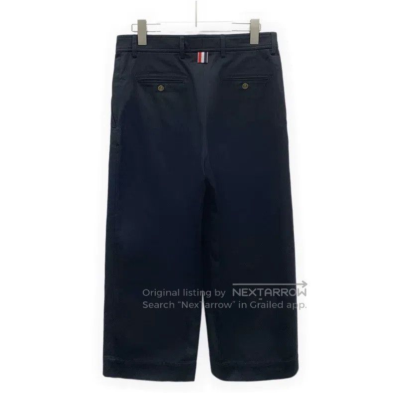 Thom Browne Thom Browne Blue and black cotton casual long pants Size US 40 / EU 56 - 2 Thumbnail