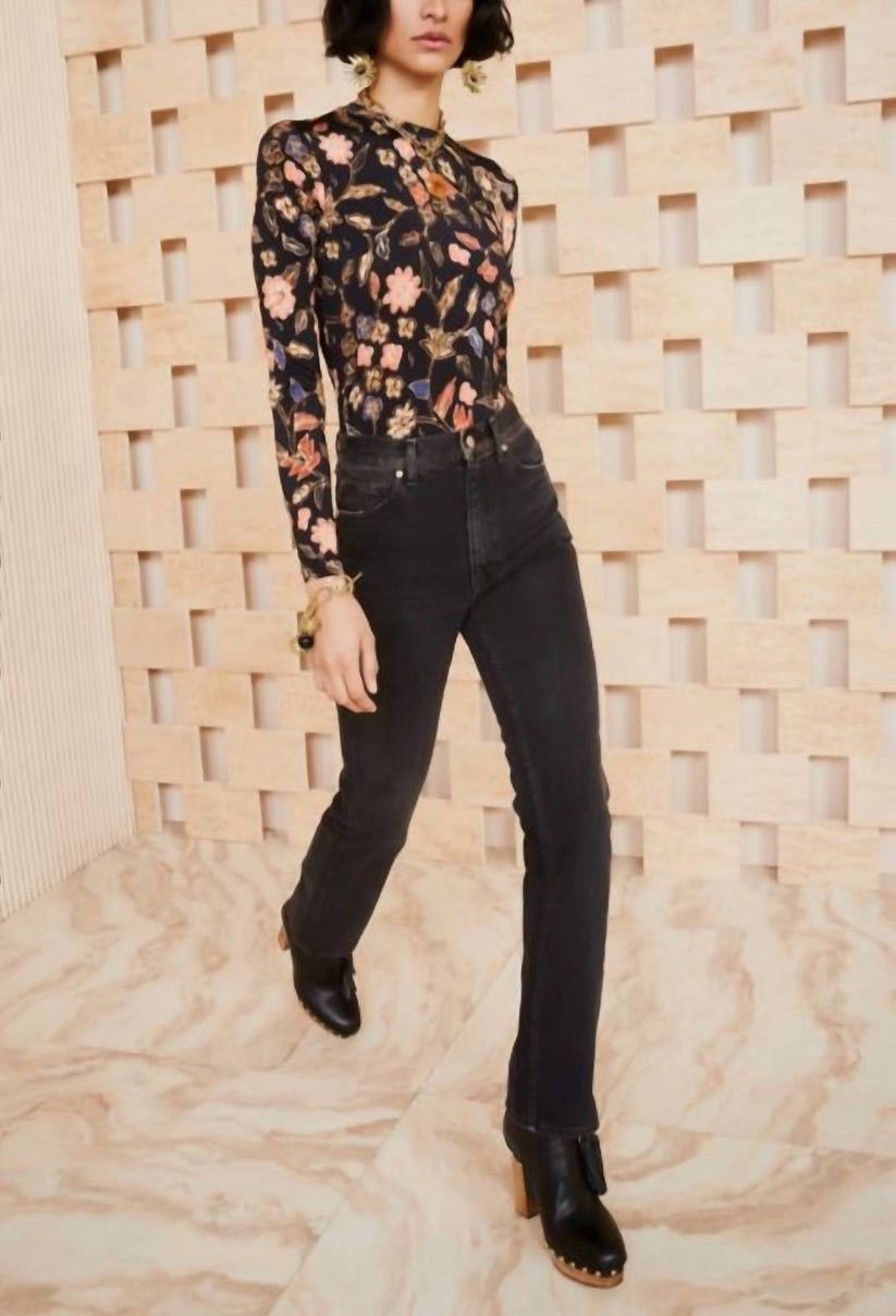 Ulla Johnson Ulla Johnson Black Smoke Wash Agnes Jeans Made in USA 25 VGC Size 25" / US 0 / IT 36 - 5 Thumbnail
