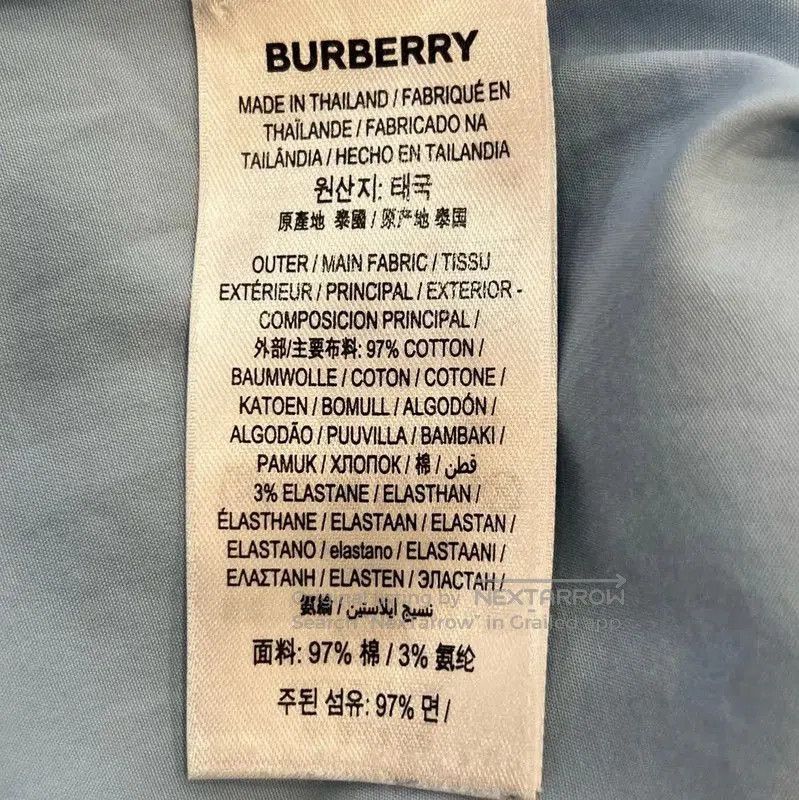 Burberry Burberry Women's M Blue Long Sleeve Shirt. Size M / US 6-8 / IT 42-44 - 7 Thumbnail