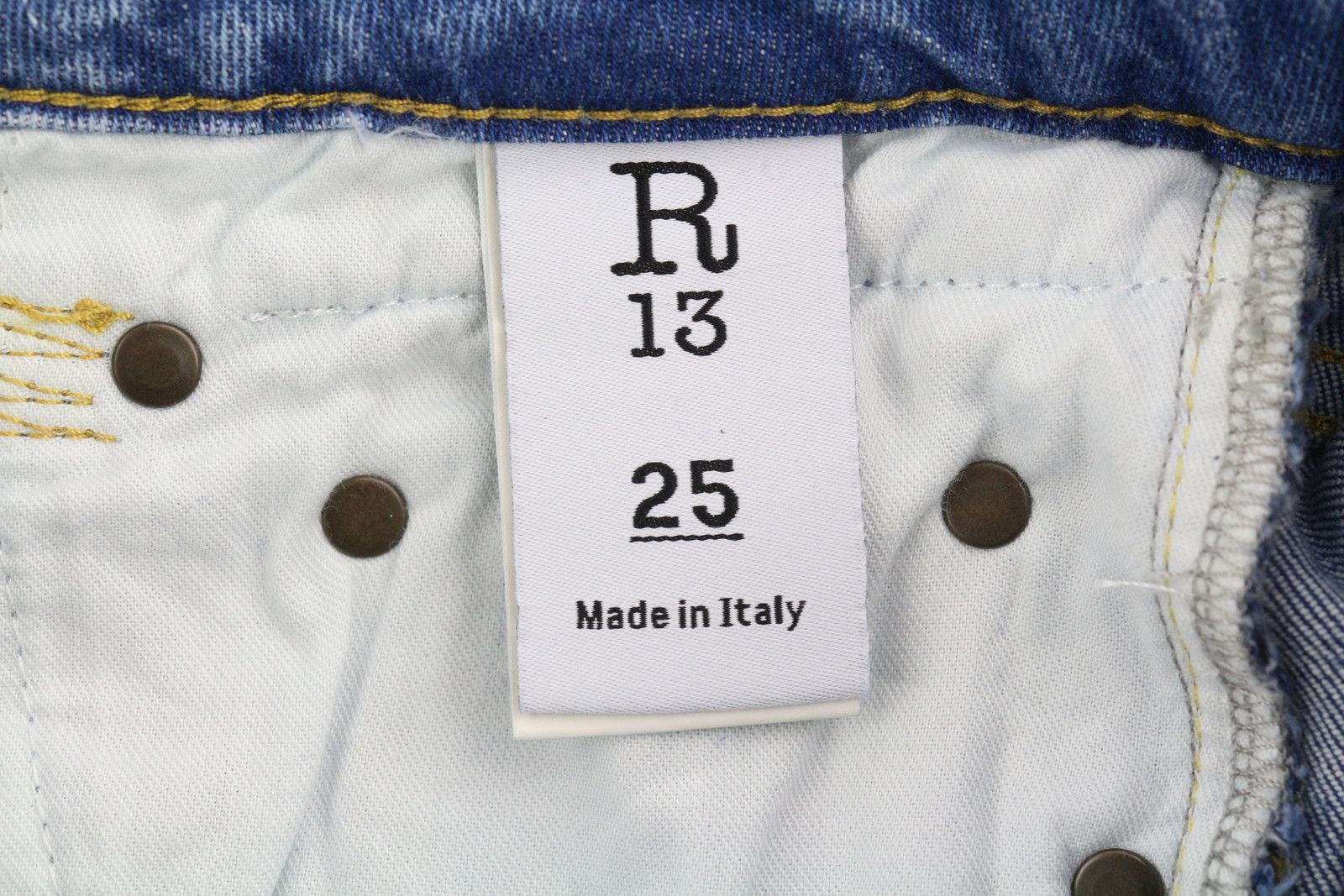 R13 BOY STRAIGHT 25 Jasper Stretch Ankle Length Distress 84433 Size 25" / US 0 / IT 36 - 9 Thumbnail