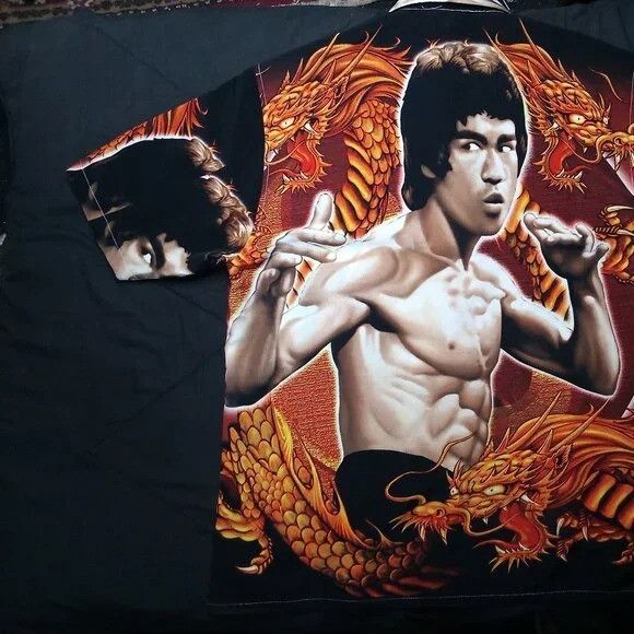 Vintage Vintage Y2K Bruce Lee Enter The Dragon Button Shirt Size US L / EU 52-54 / 3 - 8 Thumbnail