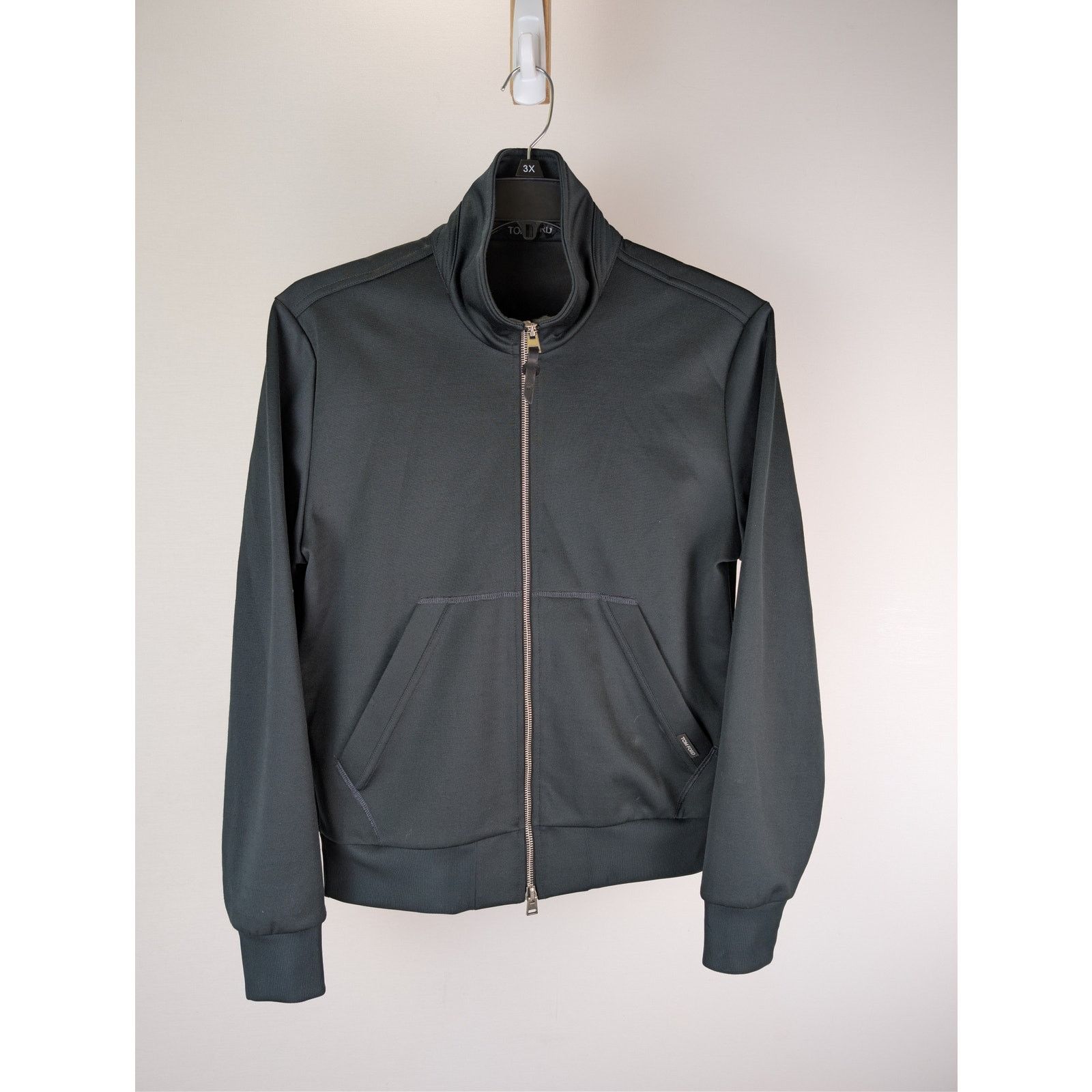 Tom Ford o1rshd1 CC20 High-Neck Track Jacket in Black Size US M / EU 48-50 / 2 - 2 Thumbnail