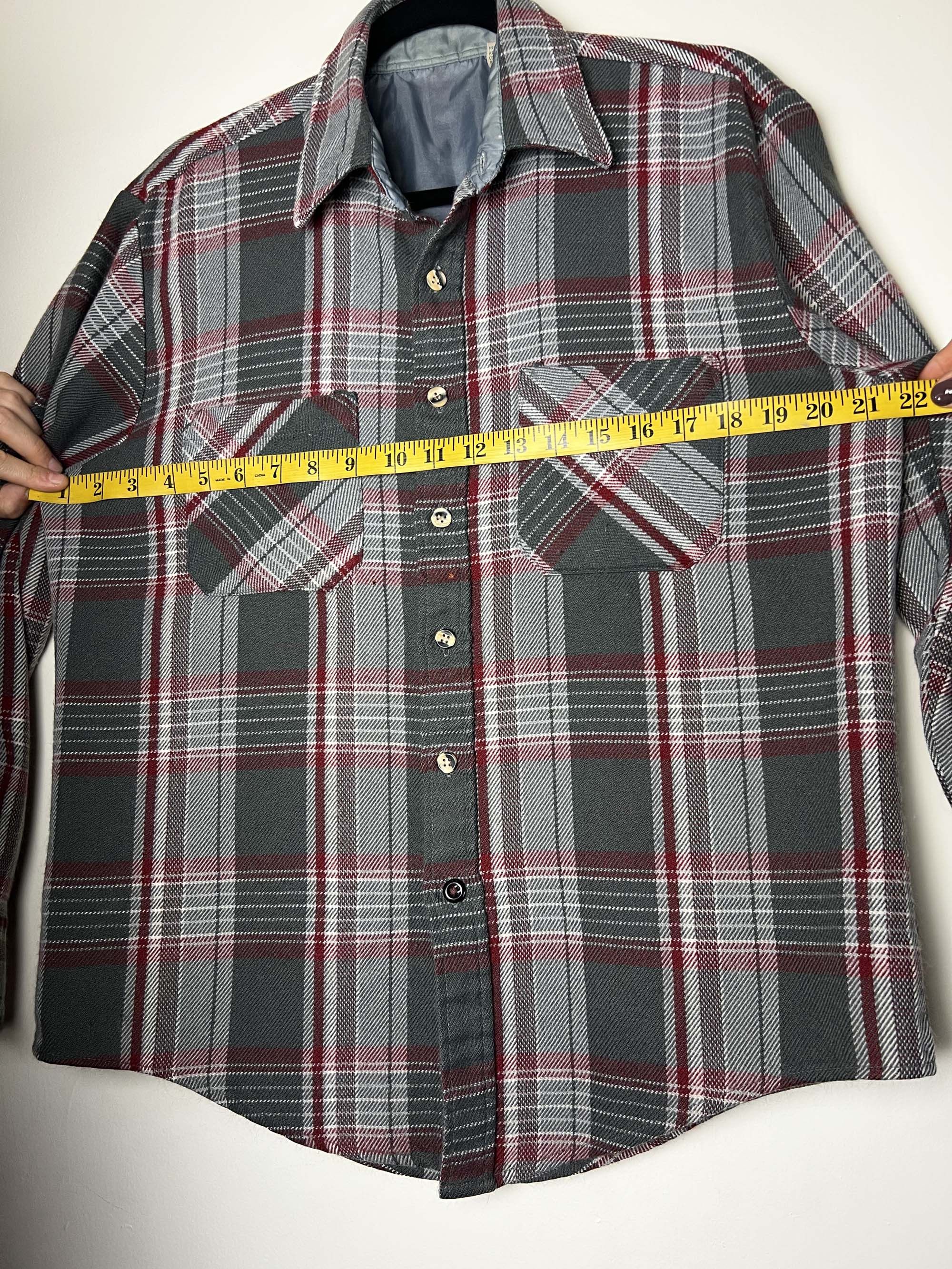 Vintage Vintage 1970's-1980's Sears Roebuck and Co. Style Flannel Size US L / EU 52-54 / 3 - 12 Thumbnail