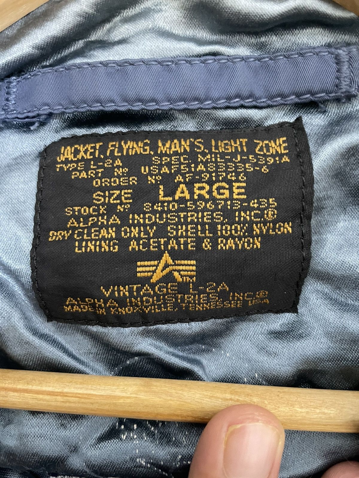Alpha Industries Vintage Alpha Industries L-2A Flight Bomber Jacket Size US L / EU 52-54 / 3 - 12 Thumbnail