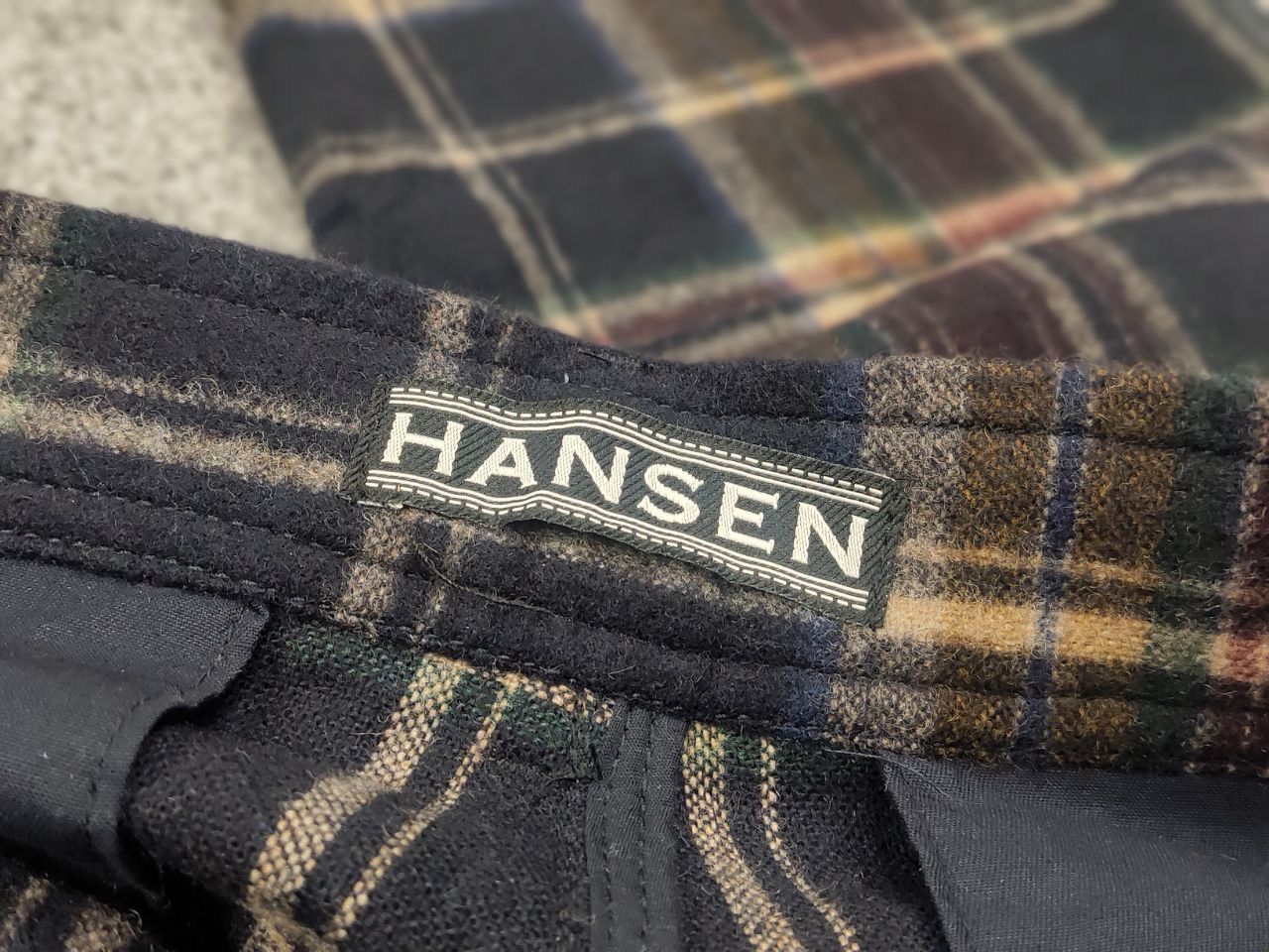 HANSEN Garments Hansen Garments Pyge Wool Blend Check Cropped Casual Pants Size US 32 / EU 48 - 14 Thumbnail