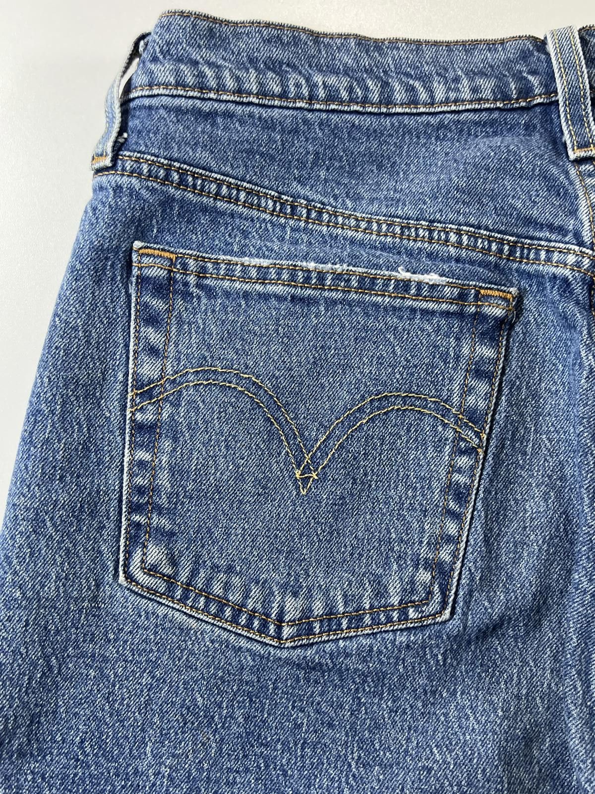 Unknown London Vintage Levi’s 501 Blue Distressed Denim Shorts 30 Size US 30 / EU 46 - 12 Thumbnail