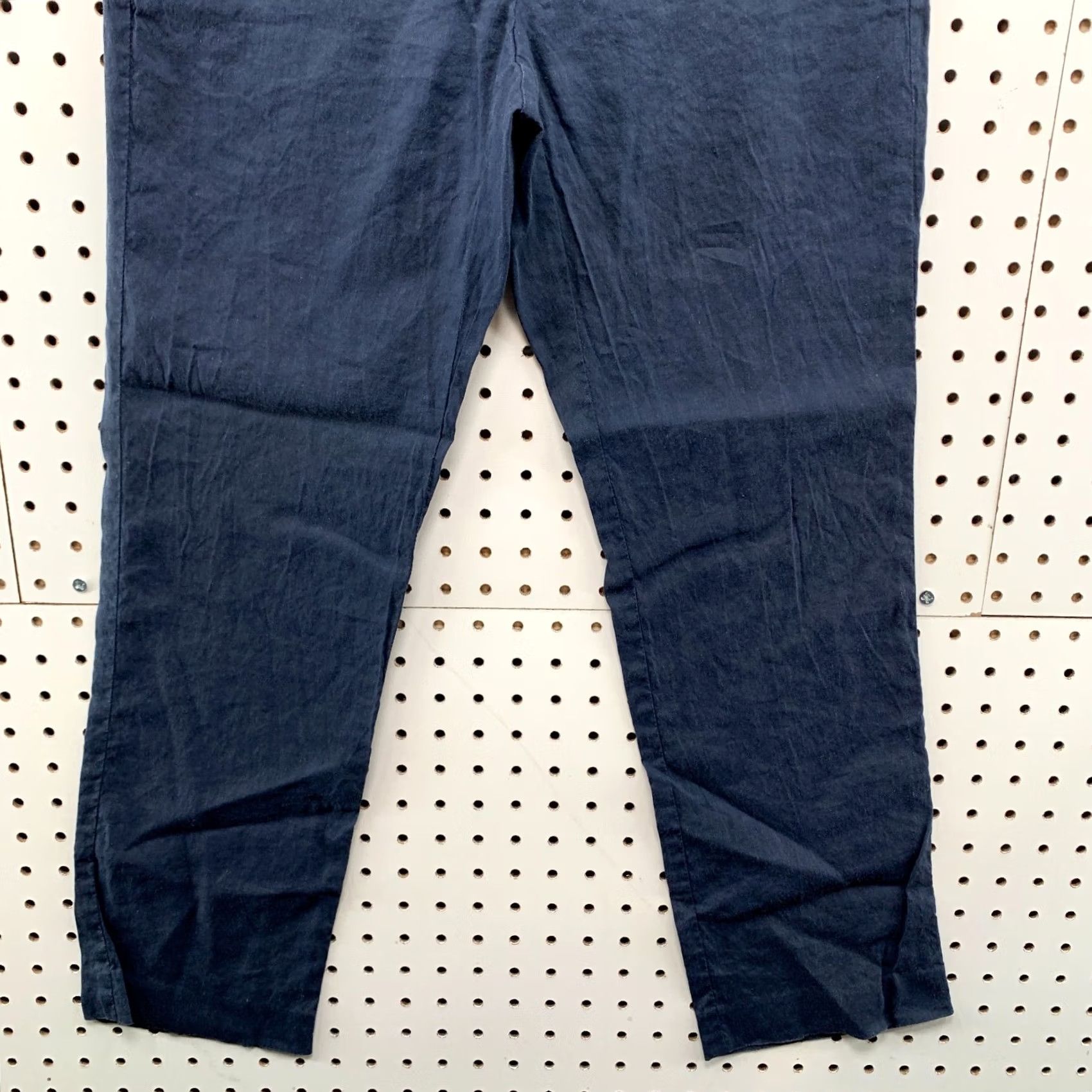 Theory Theory Chino Pants Womens Size 2 Blue Casual Linen Blend Fits 27x25.5 Size 26" / US 2 / IT 38 - 5 Thumbnail