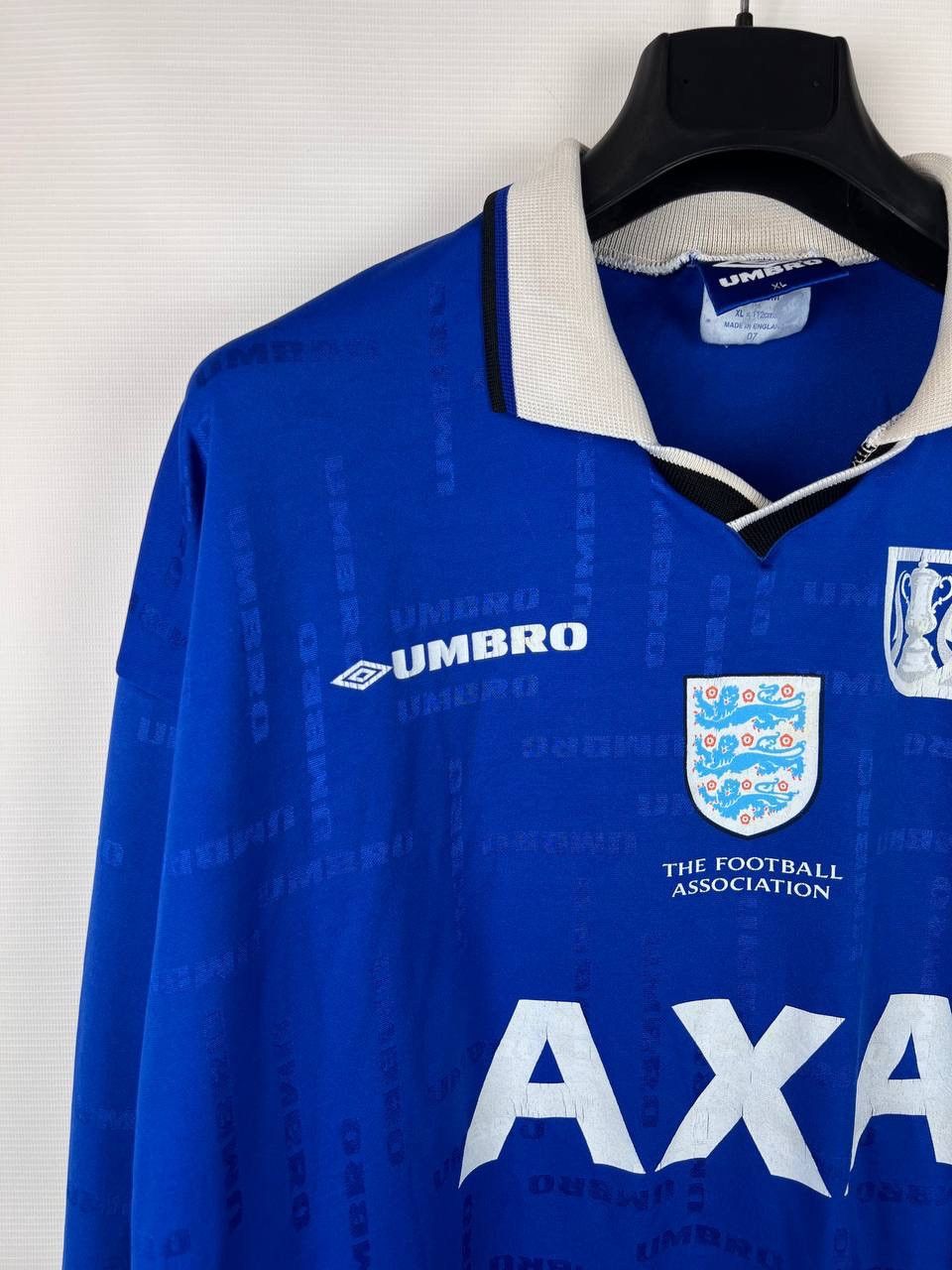 Other England F.A. CUP Shirt AXA 3 number 90s Jersey Umbro XL Size US XL / EU 56 / 4 - 6 Thumbnail
