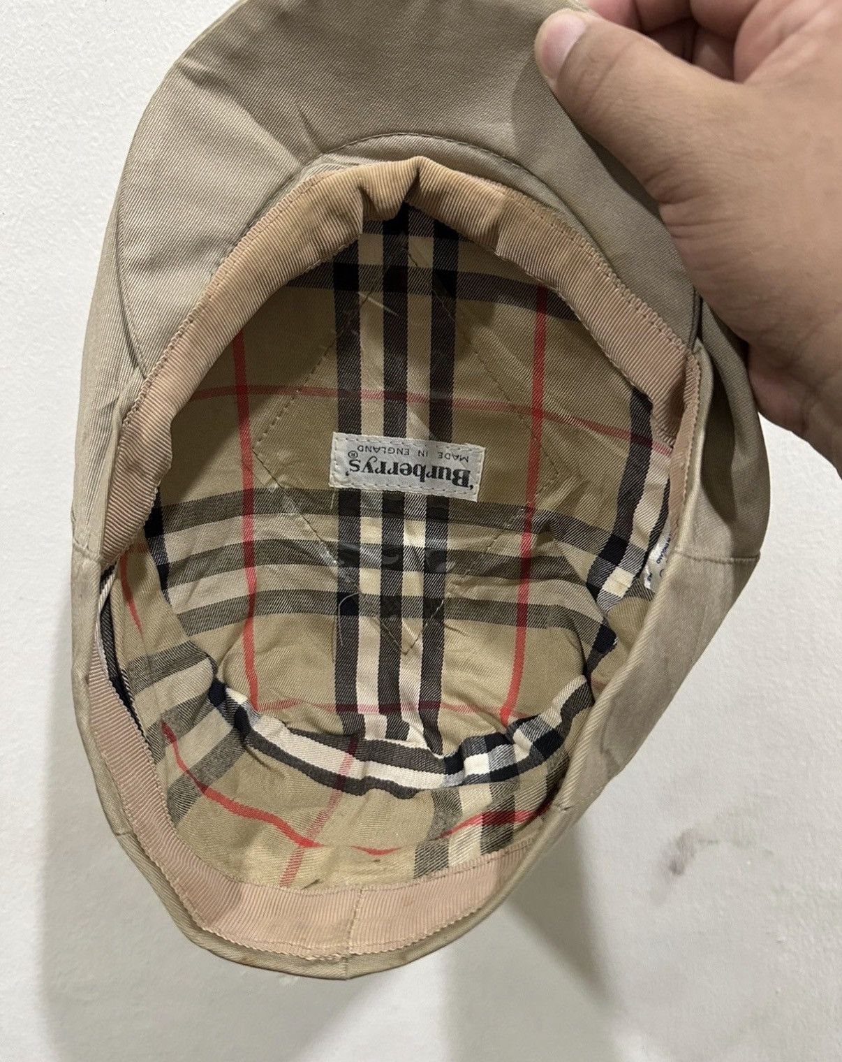 Burberry VTG Burberry Golf Nova Checked Hat Size ONE SIZE - 9 Thumbnail