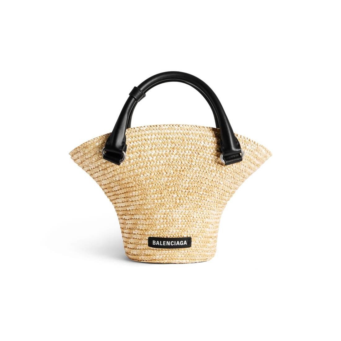 Balenciaga Beach Straw Bag Mini in Natural Size ONE SIZE - 1 Thumbnail