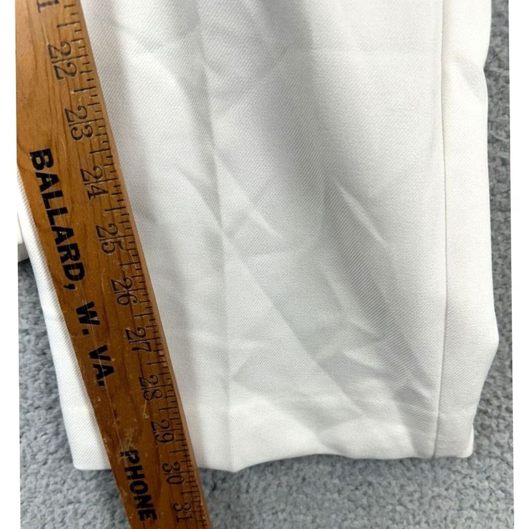 Vintage Alfred Dunner Pants Womens 12 White Wide-Leg Elastic Waist Pull On High-Rise NEW Size 34" / US 12 / IT 48 - 7 Thumbnail