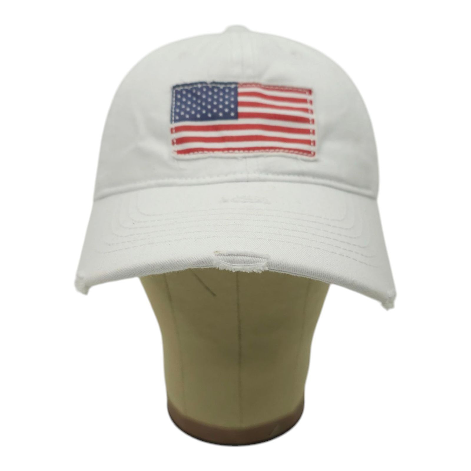 Other USA Flag Patch Distressed Tuck Strap Adjustable Cap Trucker Size ONE SIZE - 9 Thumbnail