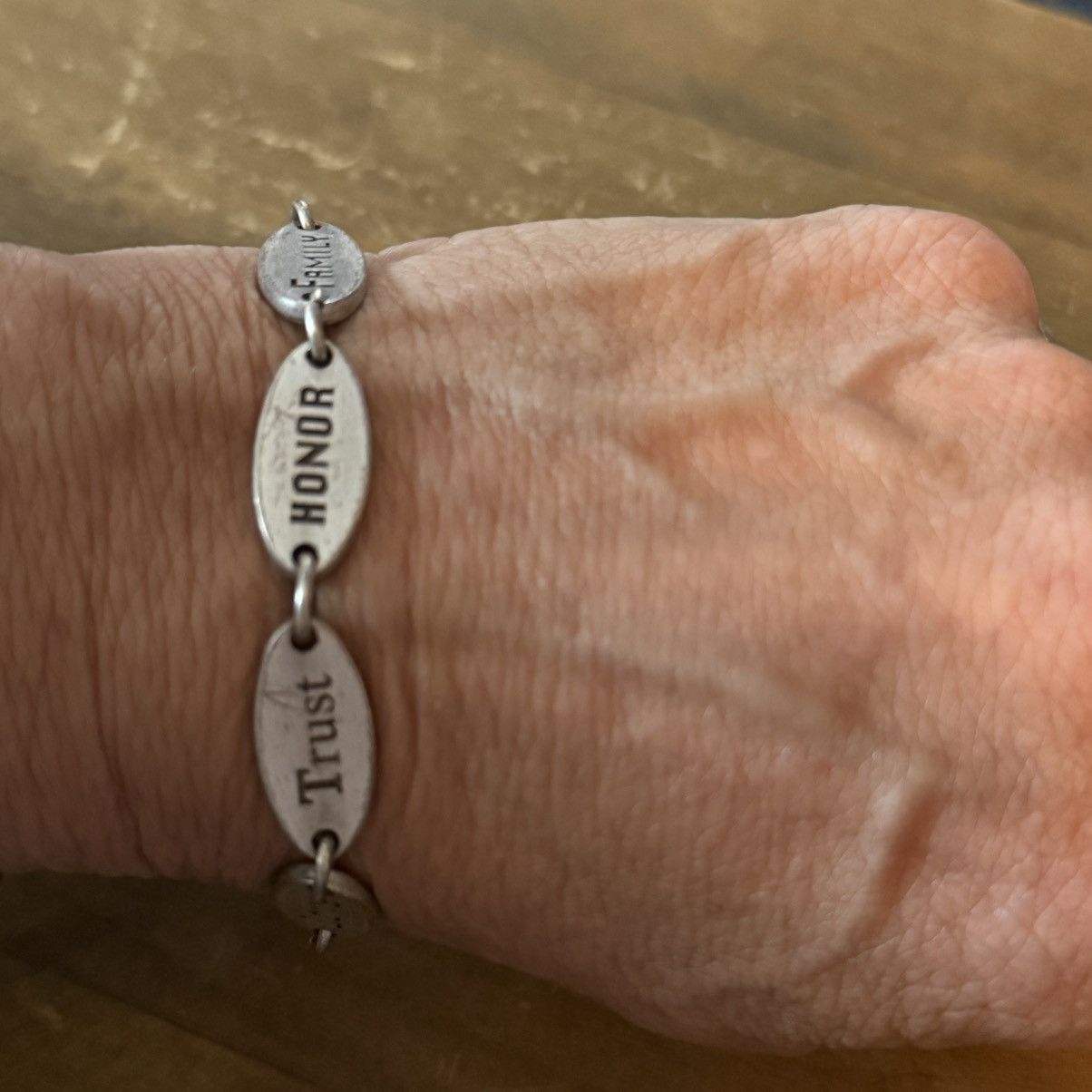 Other LHHF sterling oval link inspirational virtue bracelet Size ONE SIZE - 4 Thumbnail