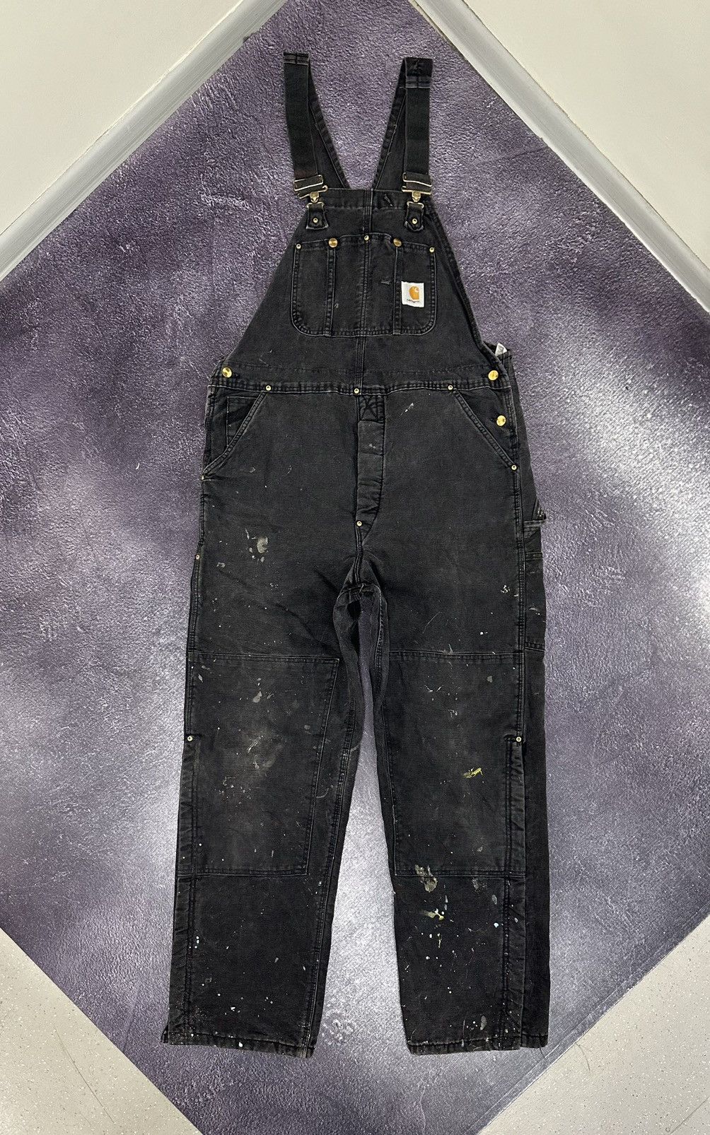 Carhartt × Vintage 🟤Crazy faded black Vintage Carhartt Double